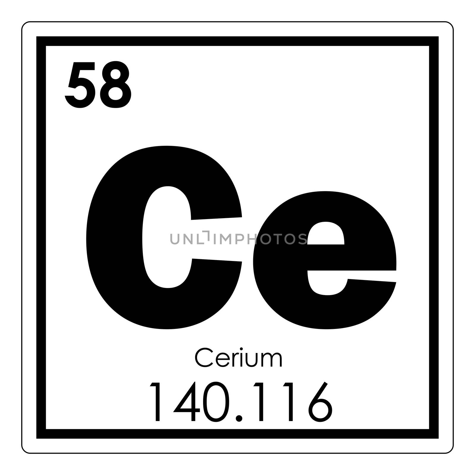 Cerium chemical element by tony4urban