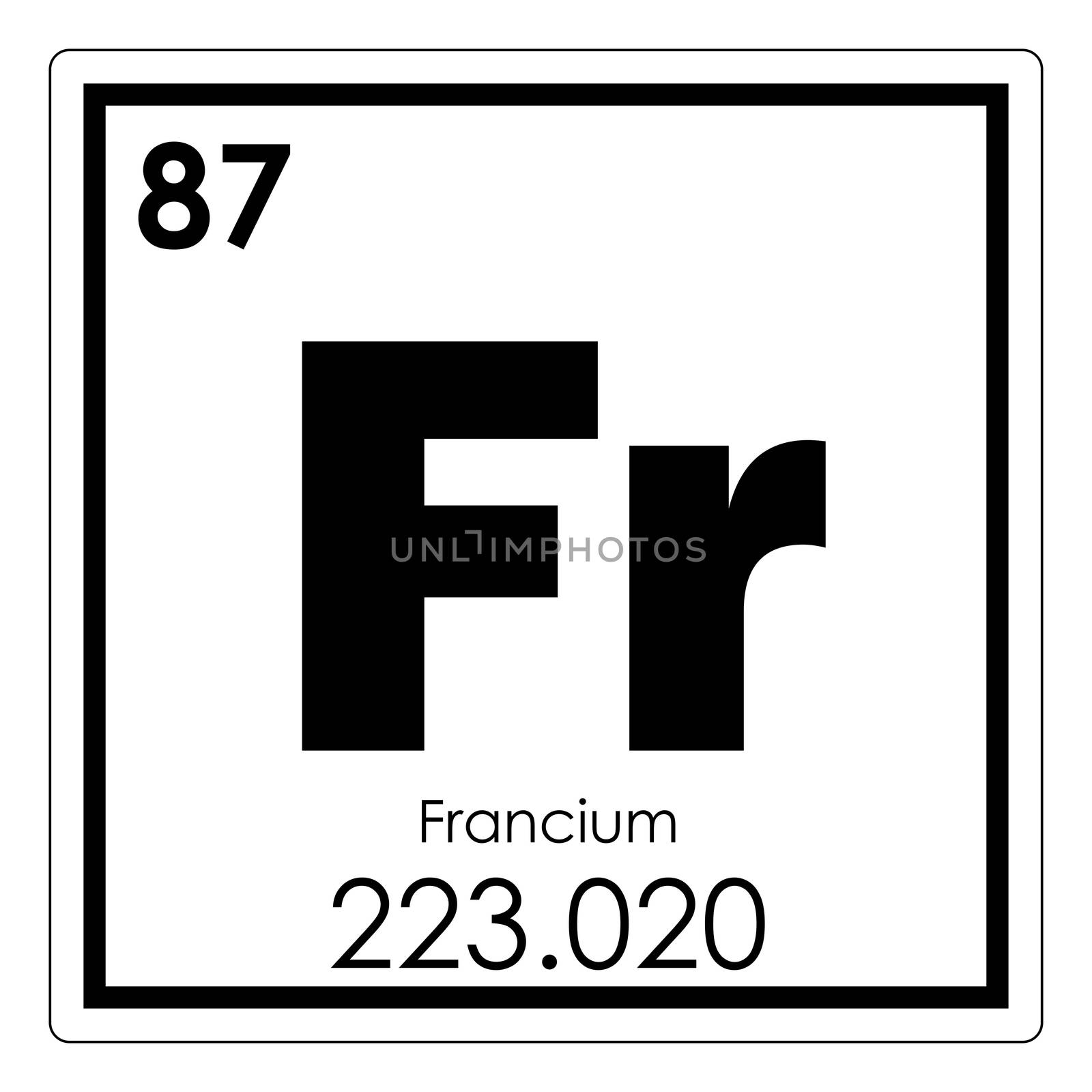 Francium chemical element by tony4urban