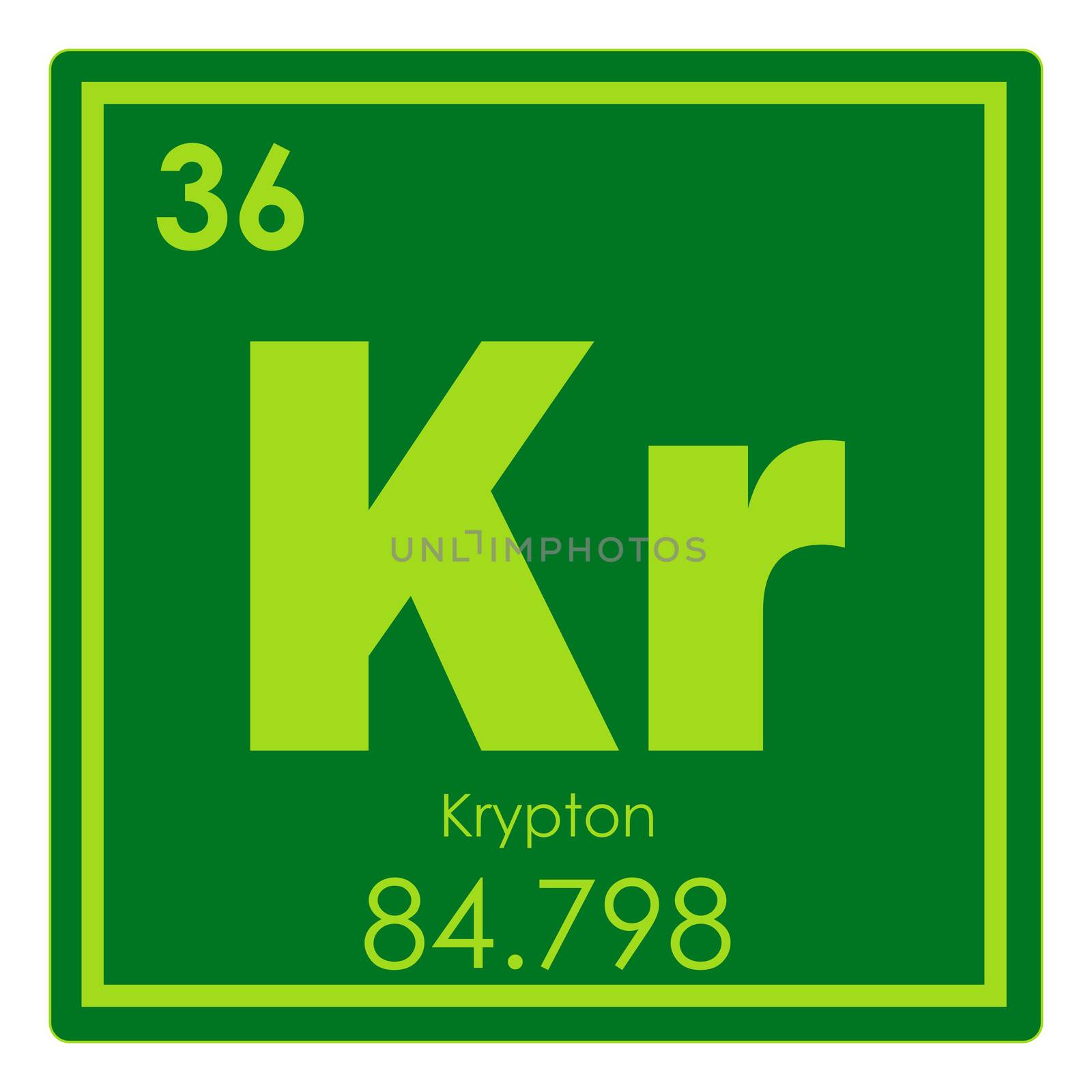 Krypton chemical element by tony4urban