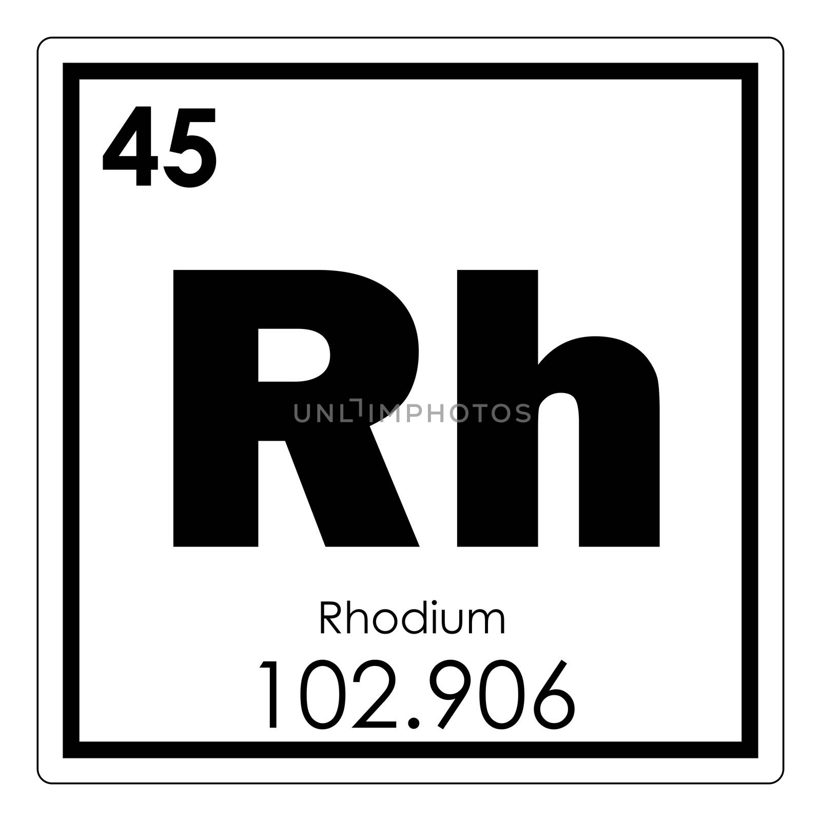 Rhodium chemical element by tony4urban