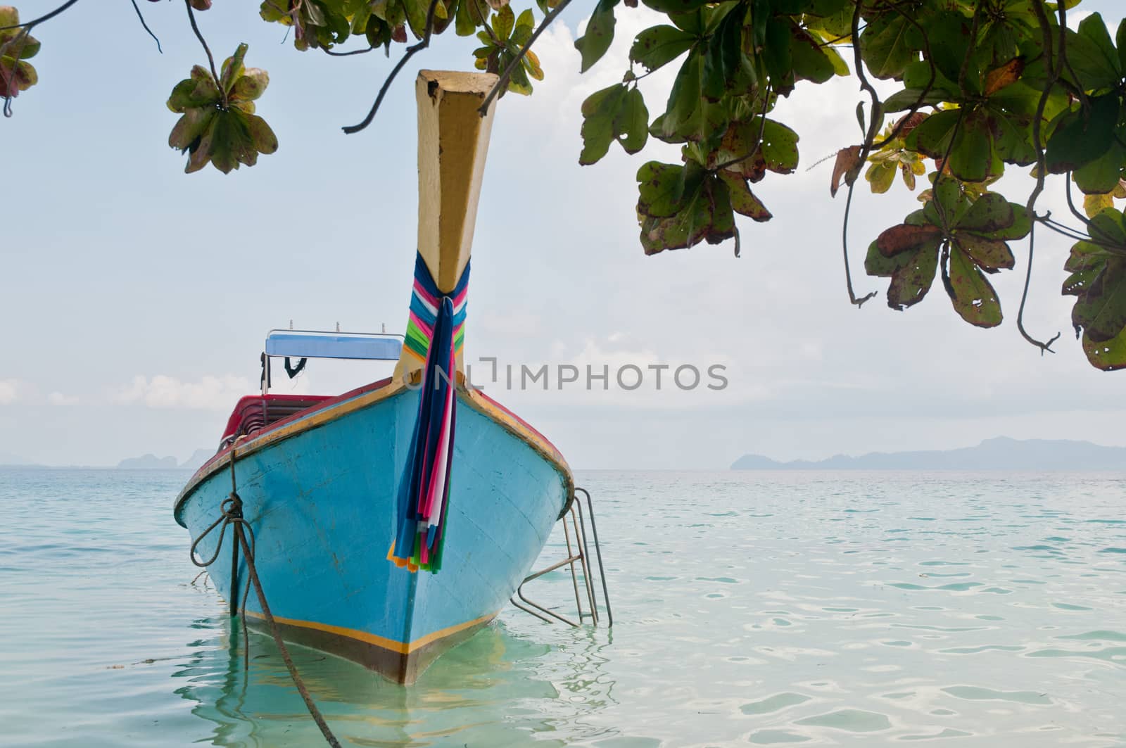 Traditional Thai sea boat in Phuket