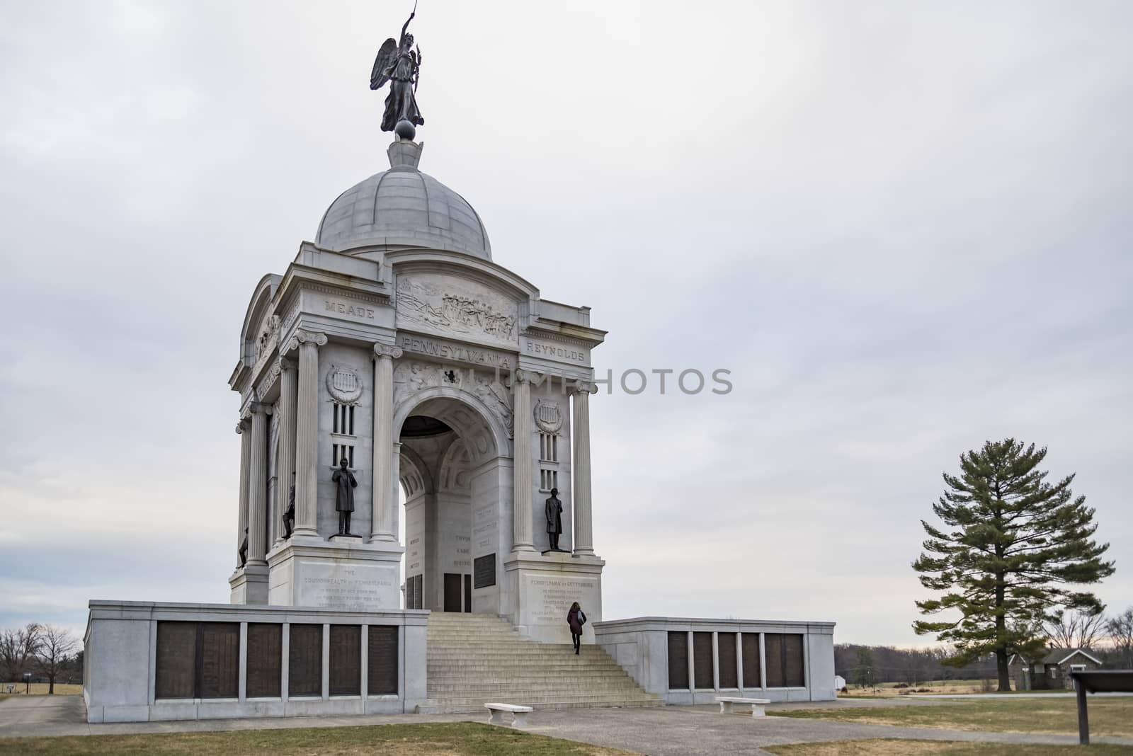 Gettysburg National Military Park, the monument for Pennsylvania Division