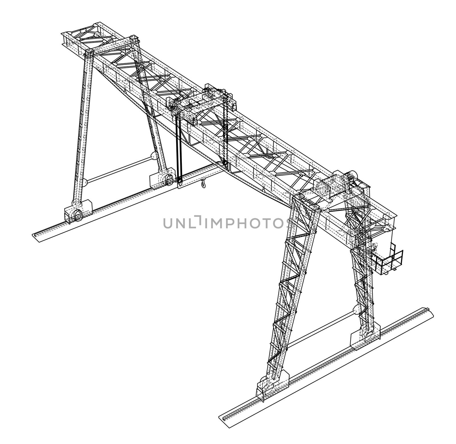 Gantry crane blueprint by cherezoff