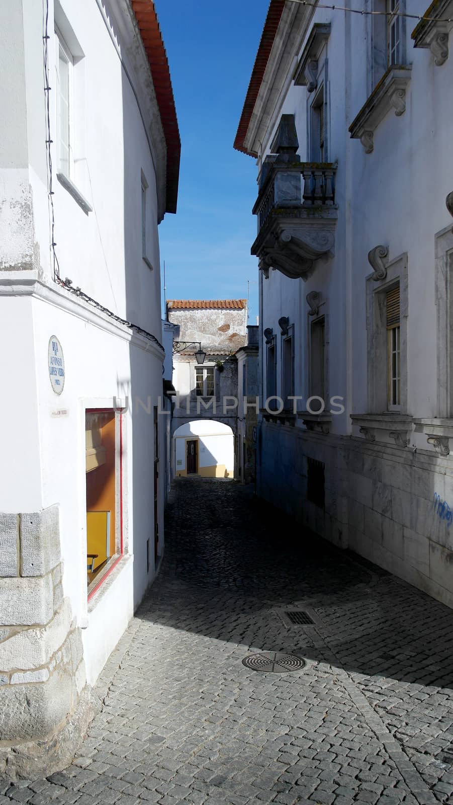 Detail of a street, Beja, Alentejo, Portugal by tiagoladeira