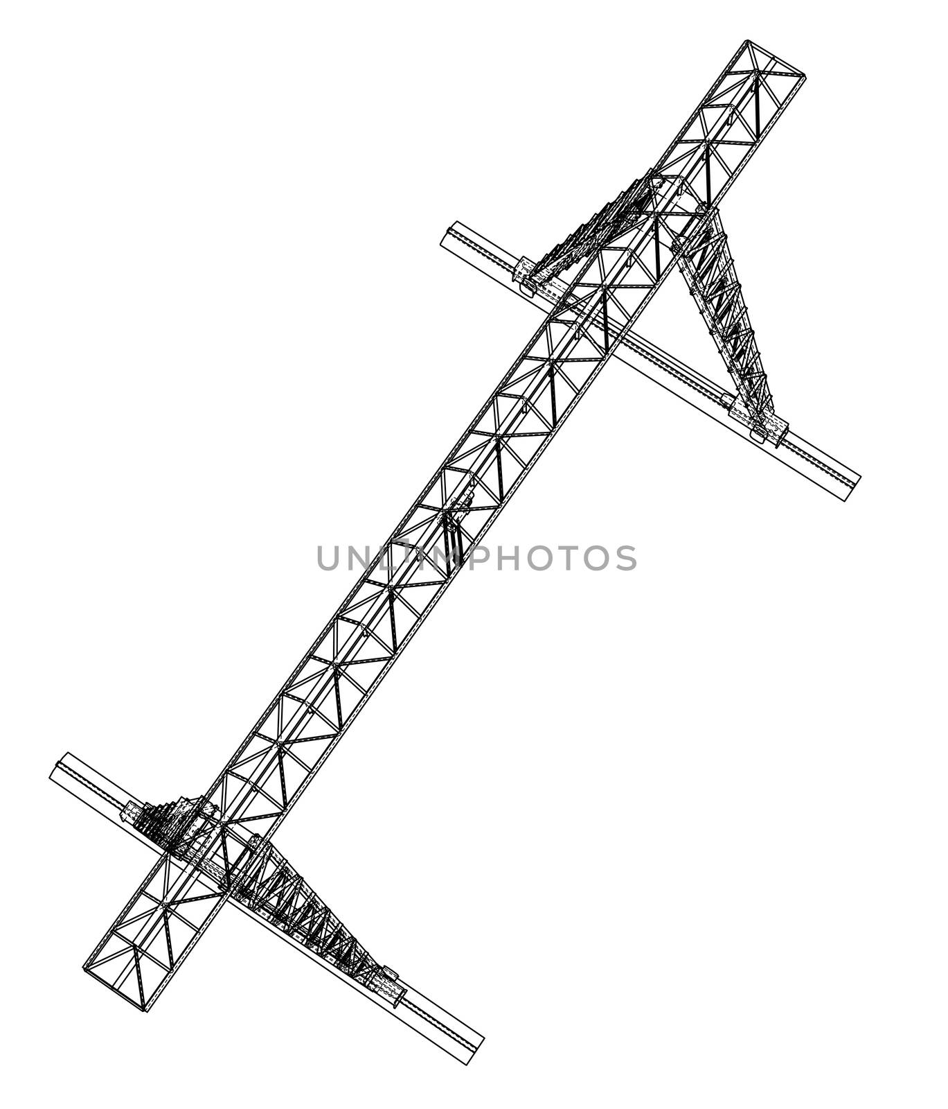 Gantry crane blueprint by cherezoff