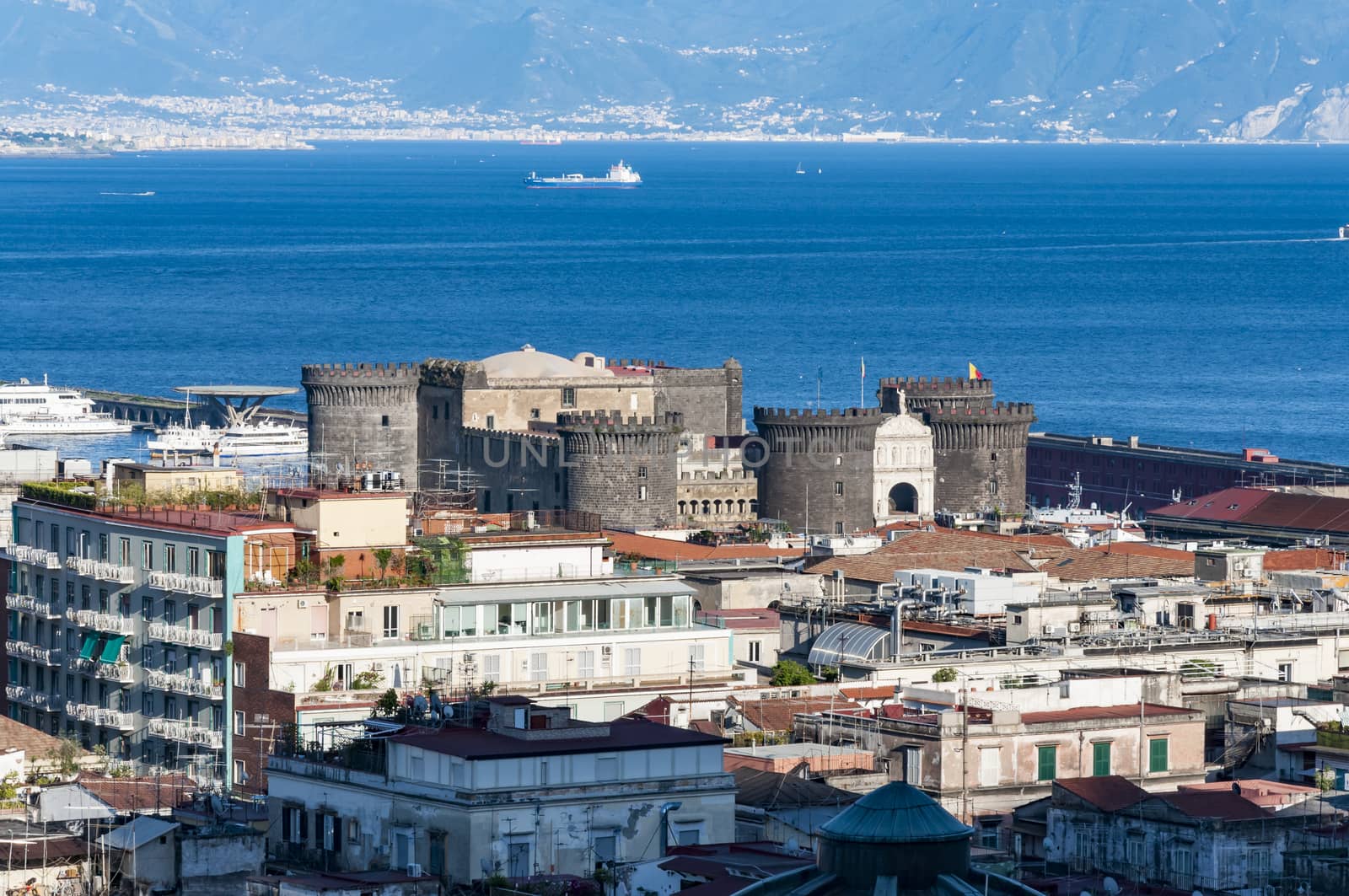 Scenic view of the city of Naples, Italy by edella