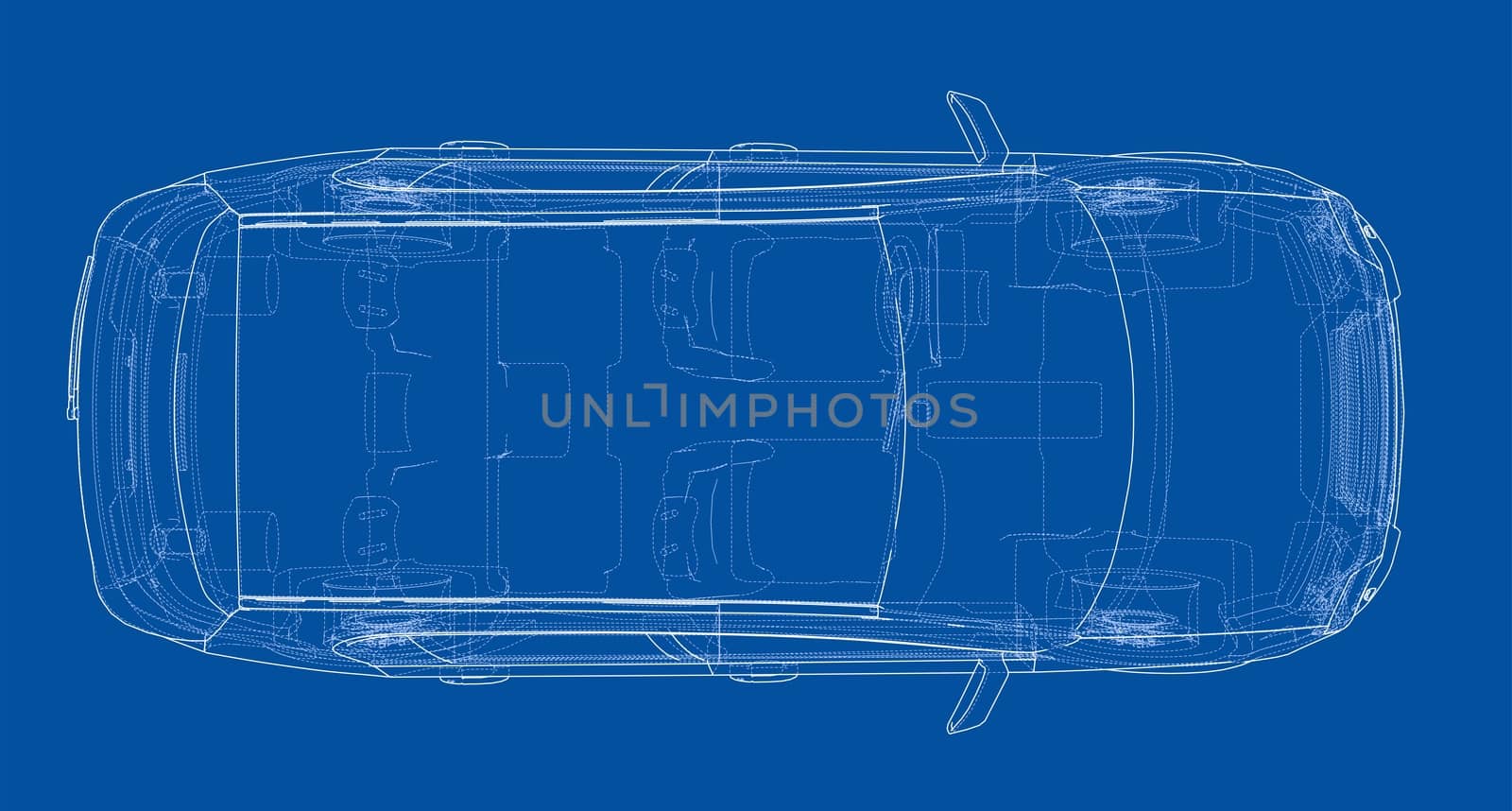 Concept car blueprint by cherezoff