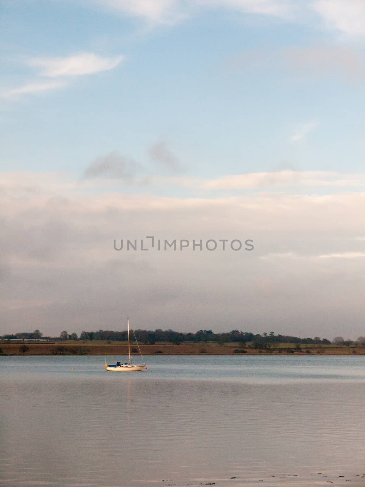 open ocean bay of water day sky sea coast no people boats fresh; essex; england; uk