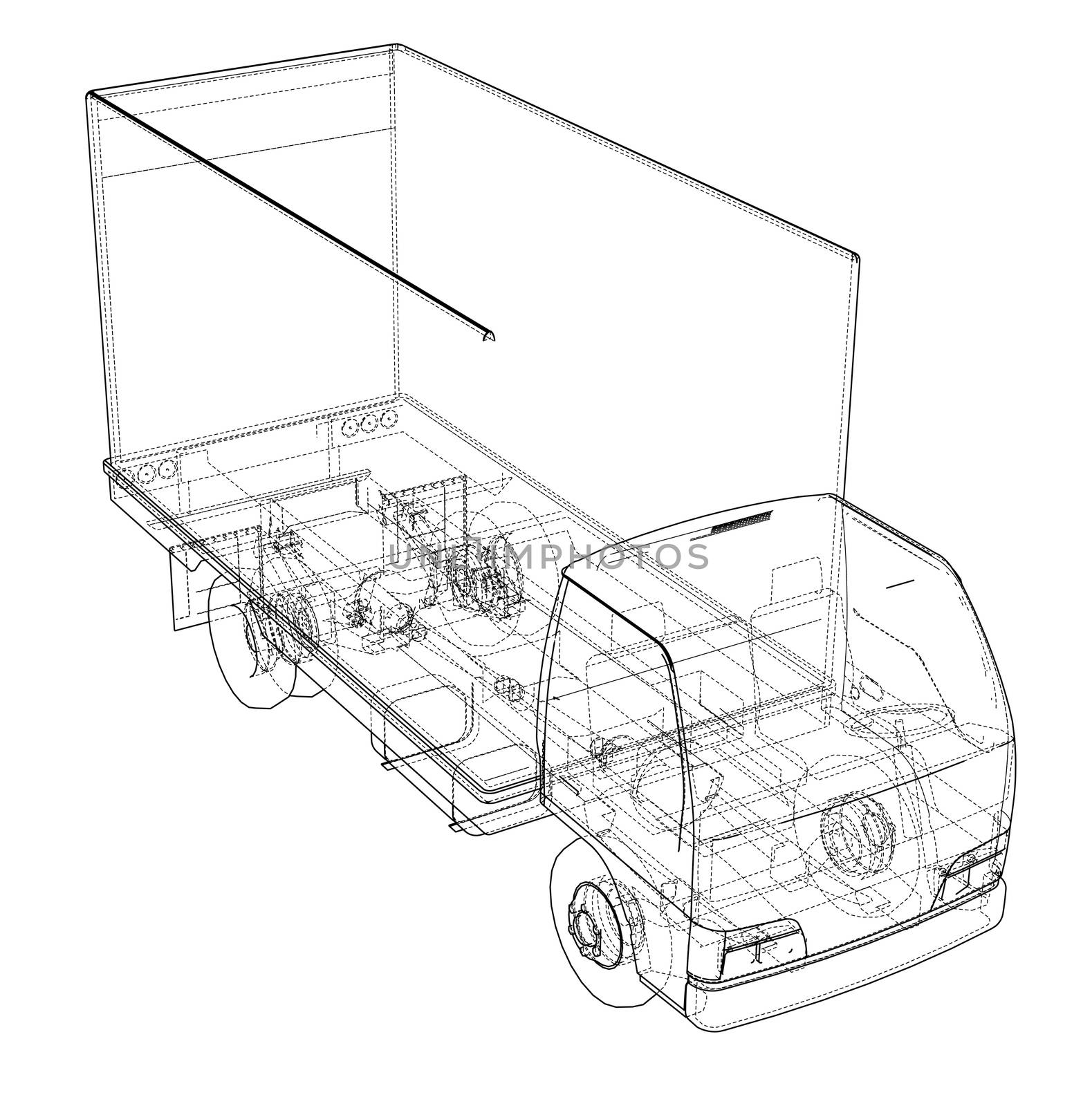 Concept mini truck sketch by cherezoff