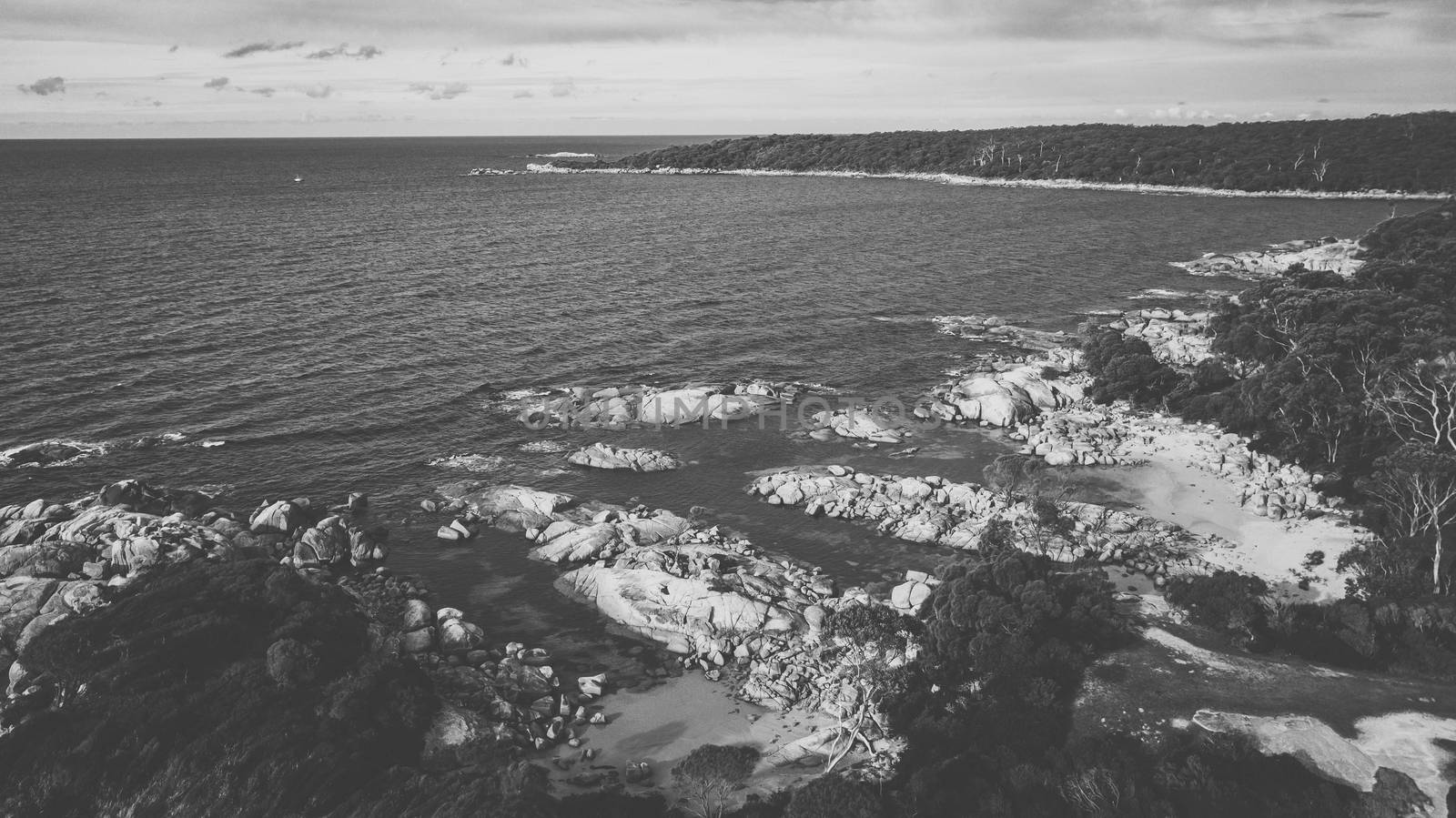 Bay Of Fires, Binalong Bay during the day in Tasmania.