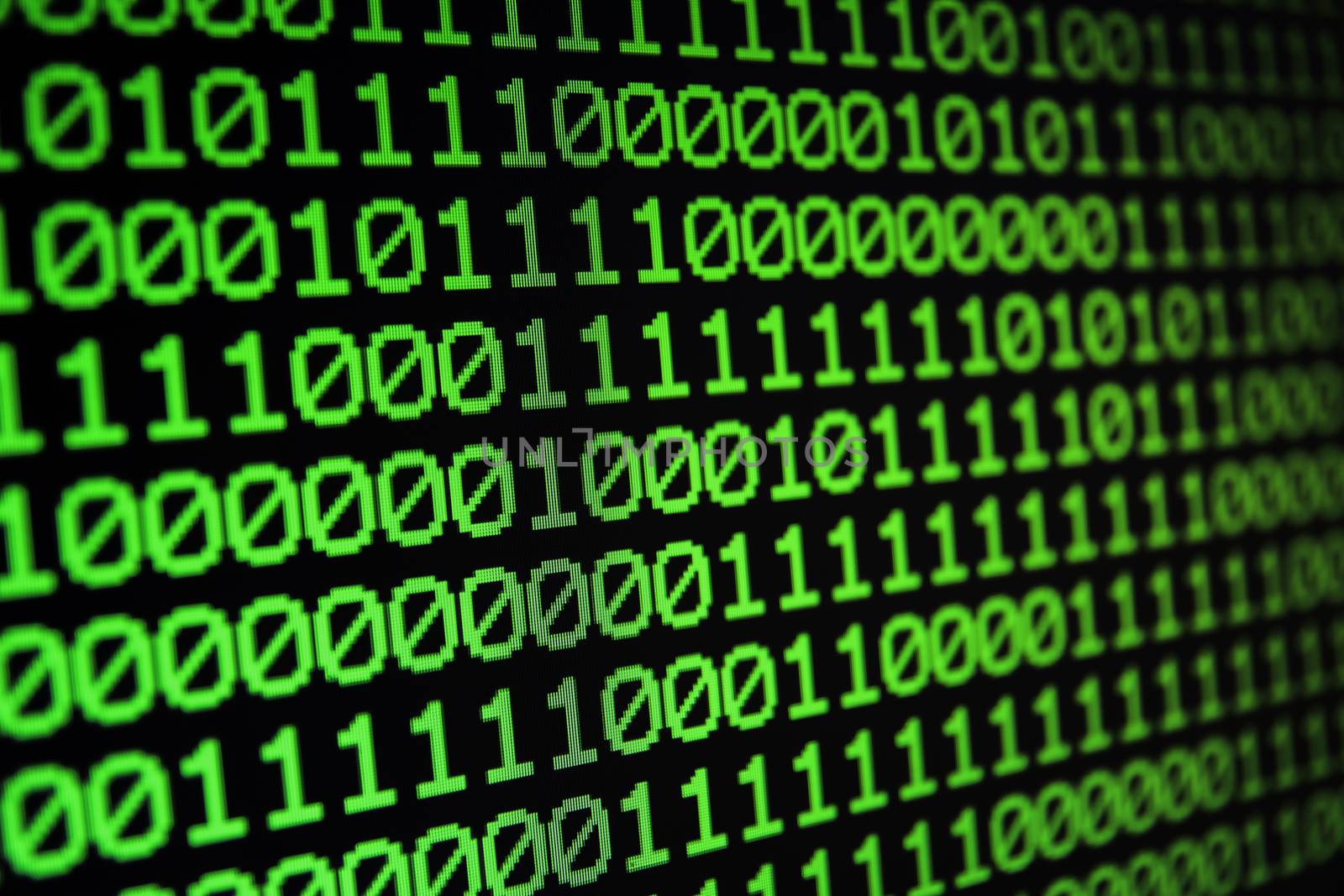 Binary matrix computer data code seamless background. Binary code for programming