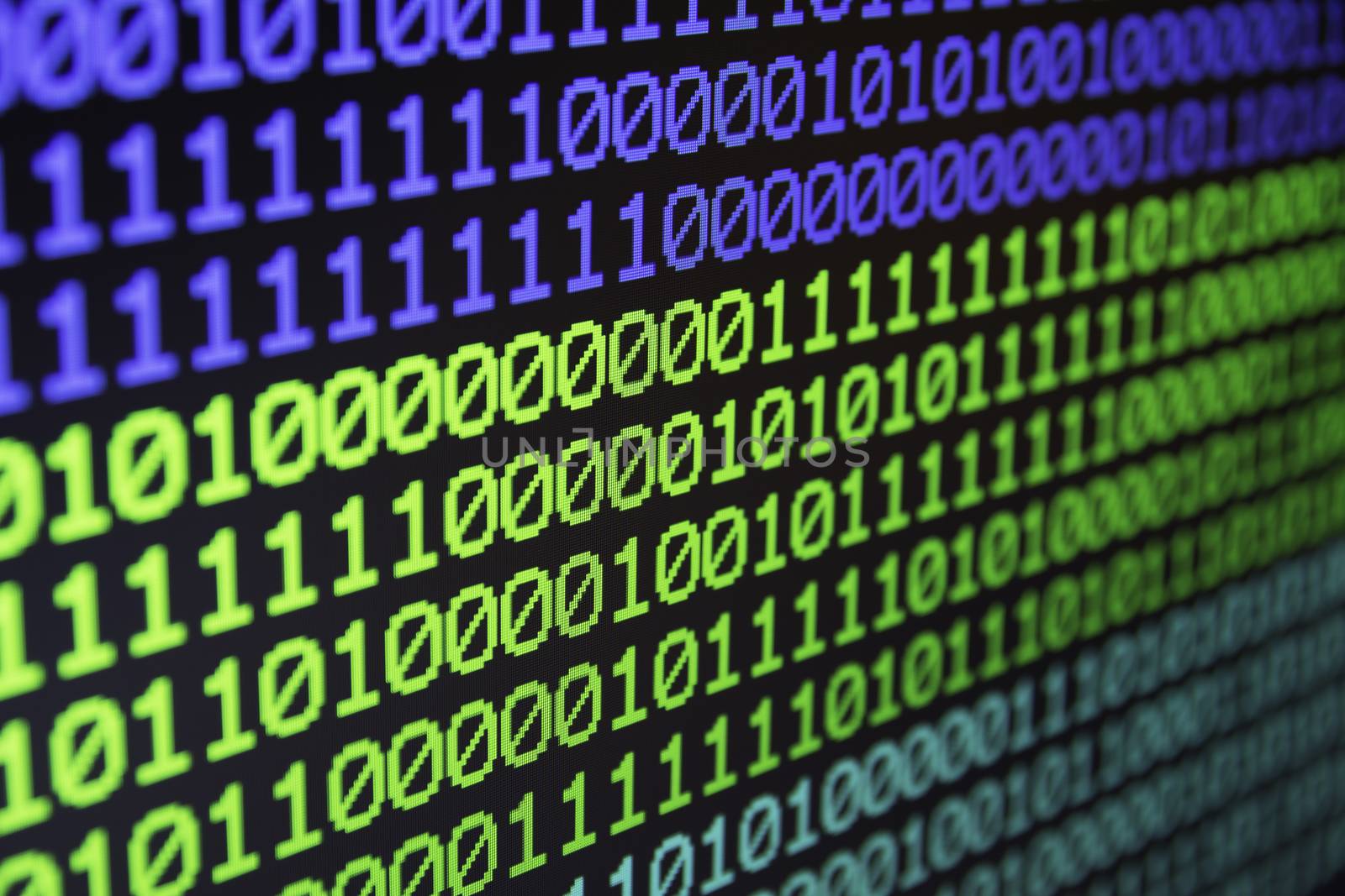 Binary matrix computer data code seamless background. Binary code for programming