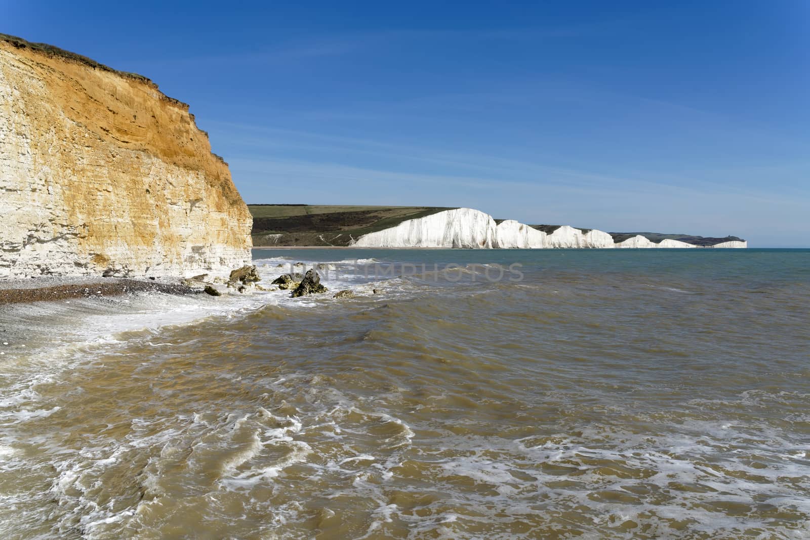 View of the Sussex Coastline from Hope Gap