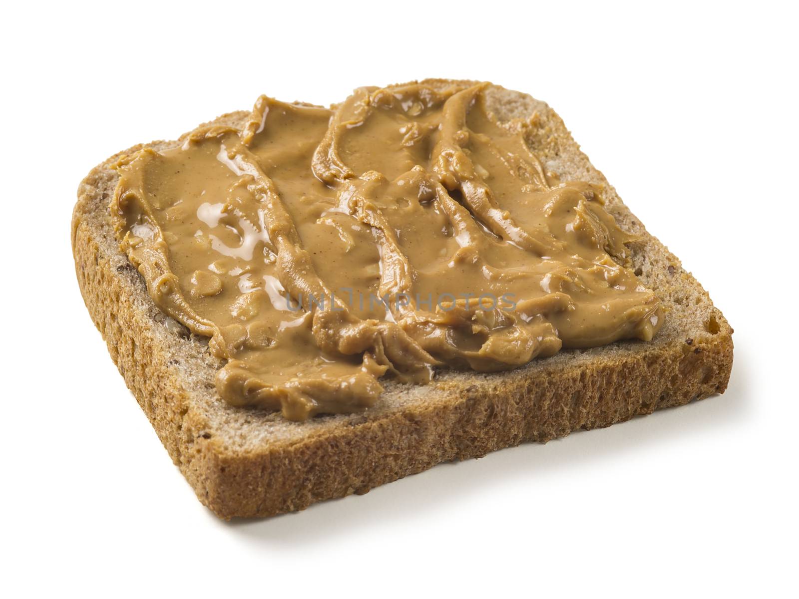 Whole wheat bread with peanut butter by sumners