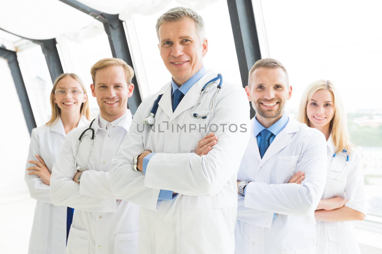 Successful team of medical doctors by Yellowj