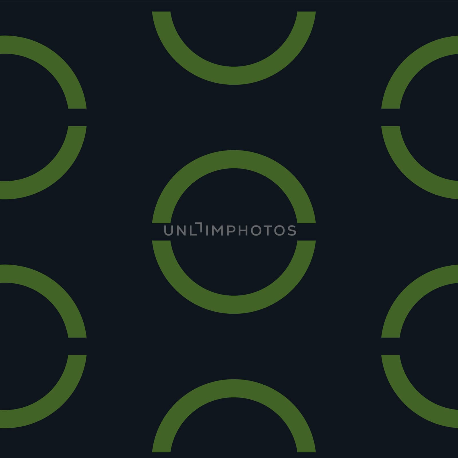 Seamless geometric background with round elements. background. Green and black.