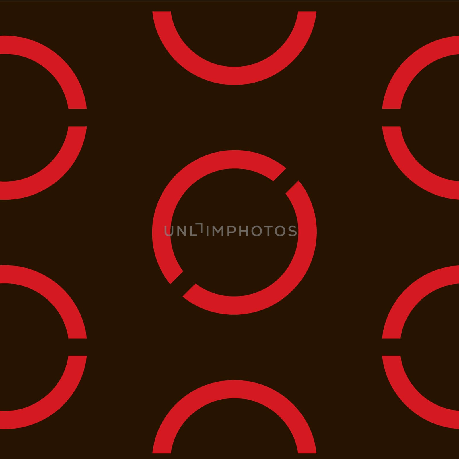 Seamless geometric background with round elements. background. Red and black