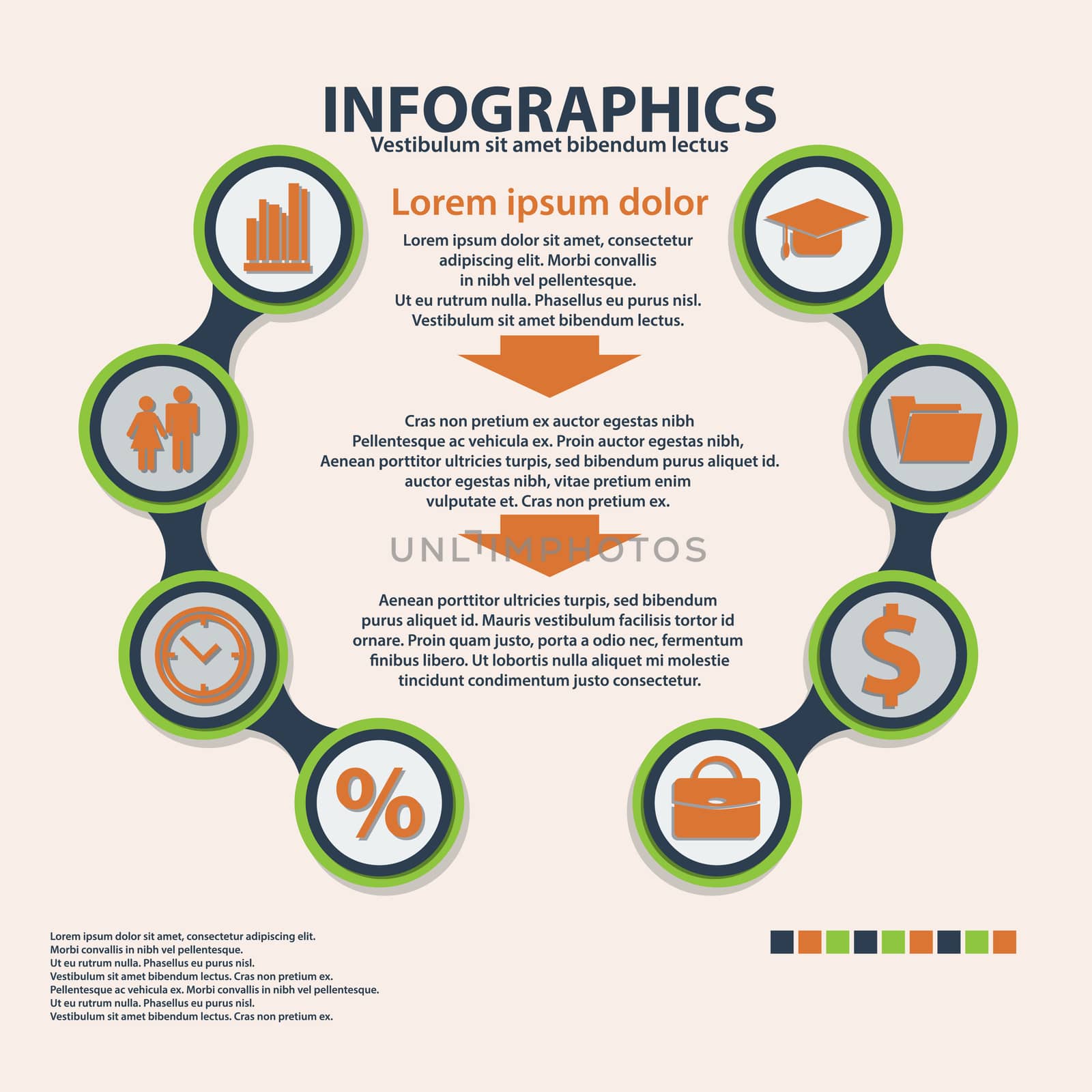 Business Infographics circle origami style. can be used for workflow layout, banner, diagram, number options, step up options web design. by Adamchuk