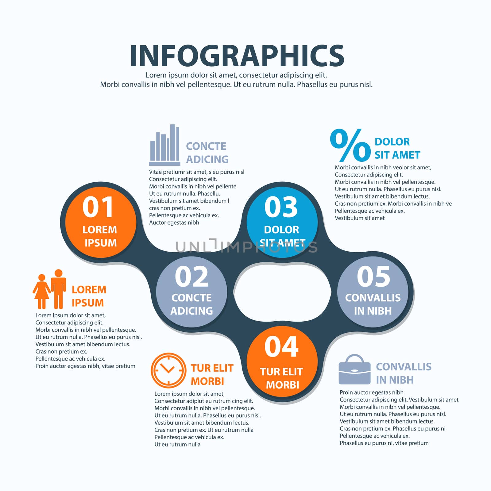 Business Infographics circle origami style. can be used for workflow layout, banner, diagram, number options, step up options, web design. illustration