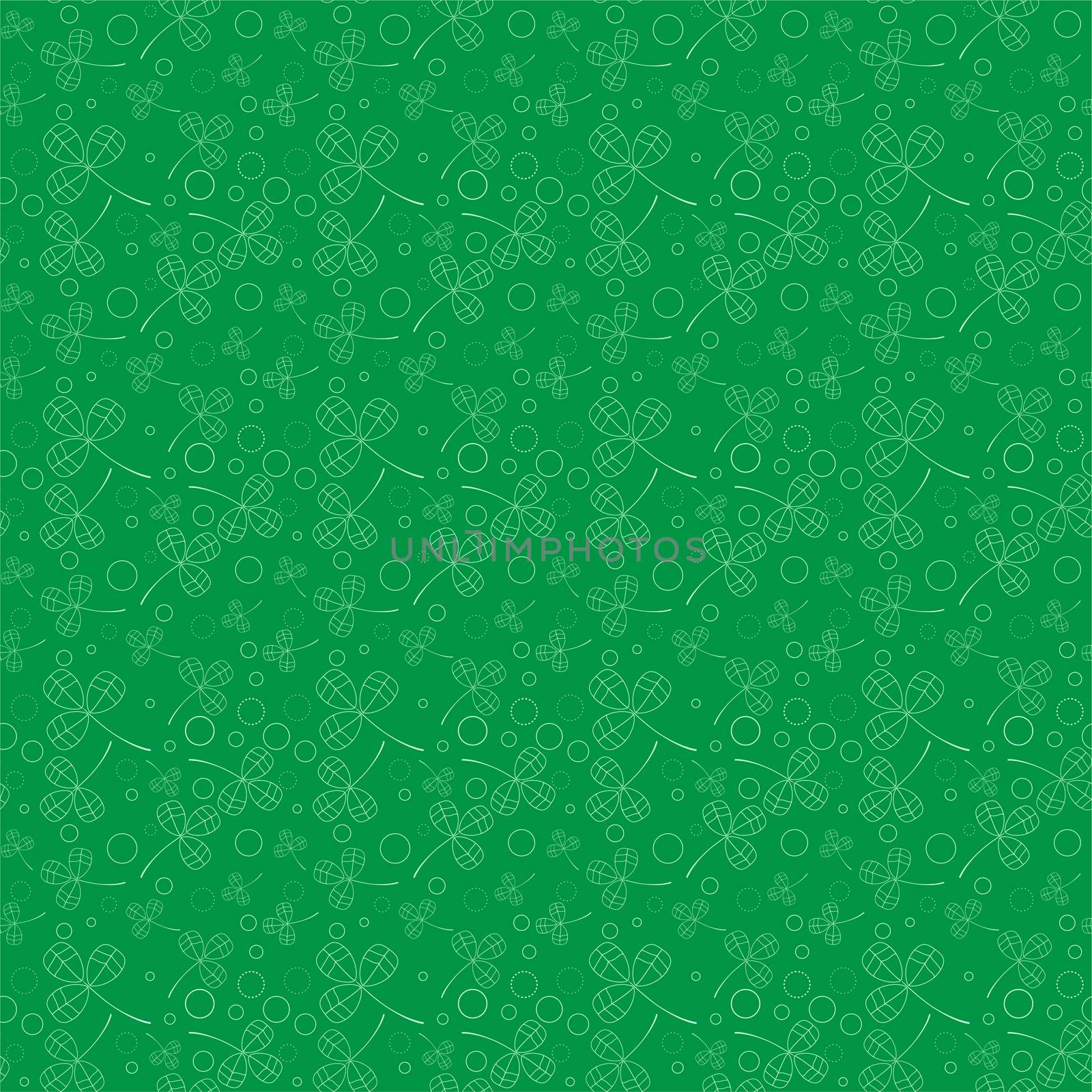 Clover leaves background. St Patricks day background. Seamless pattern. illustration