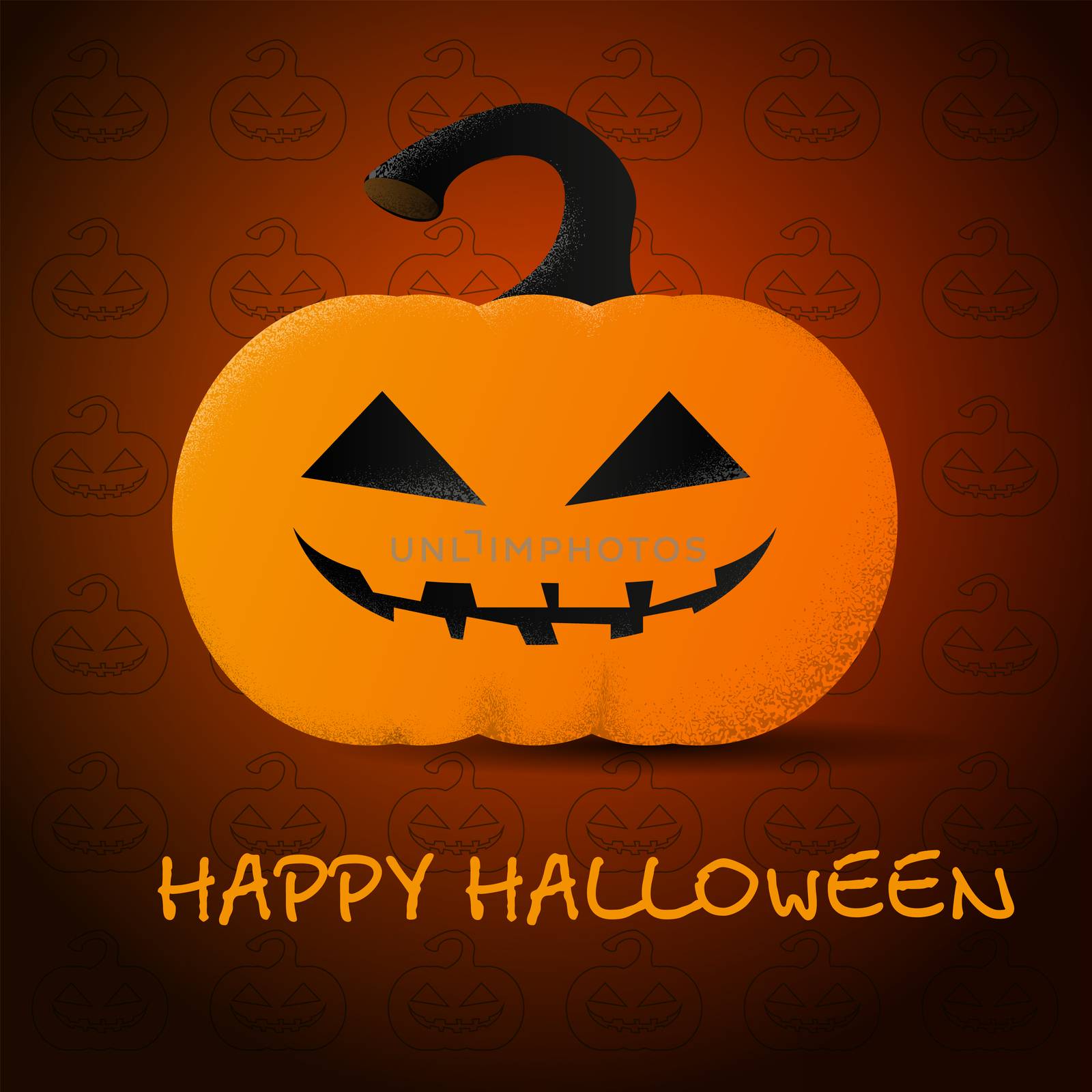 Bright pumpkin for Halloween. Created for your design. illustration