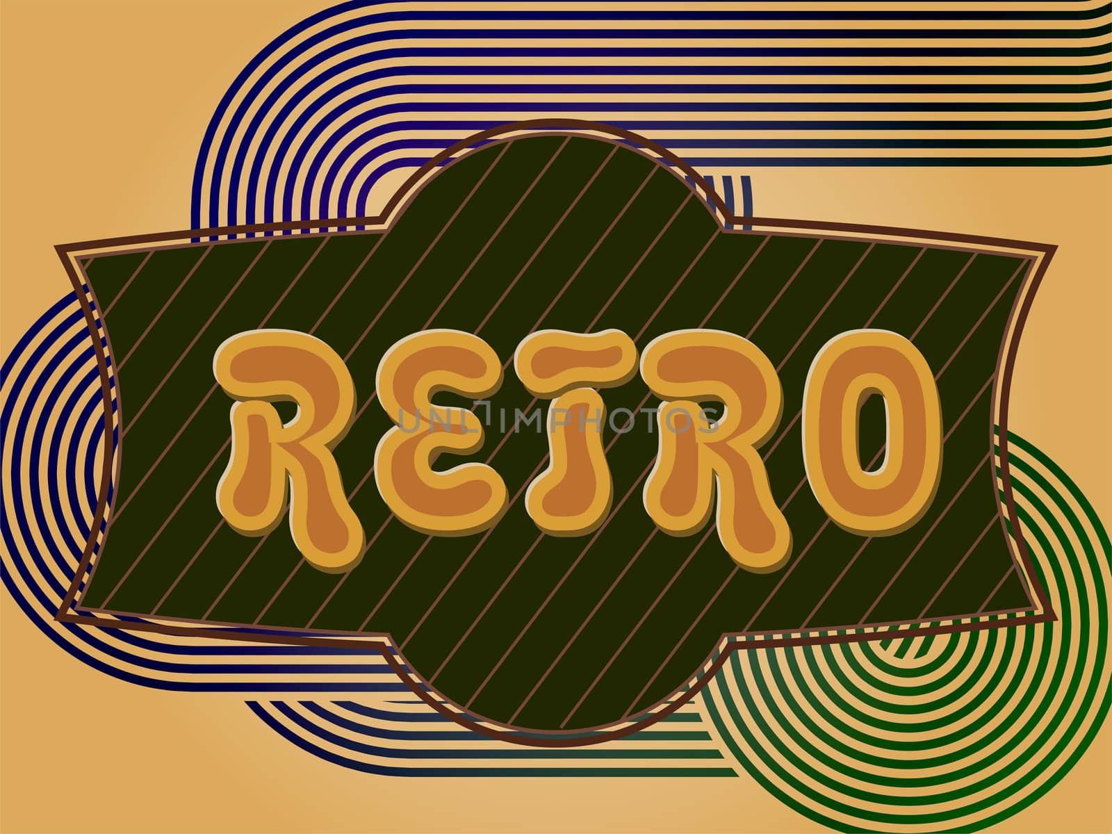 Retro background with a place for your text. illustration