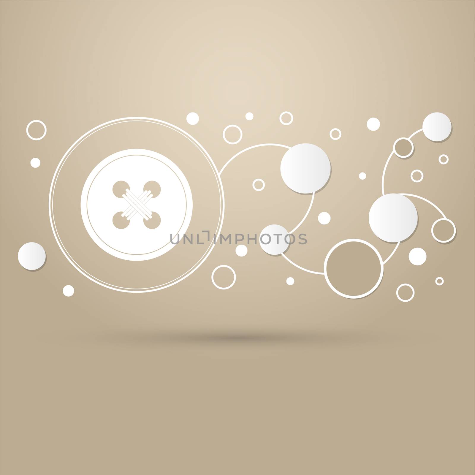 button for clothes icon on a brown background with elegant style and modern design infographic. illustration