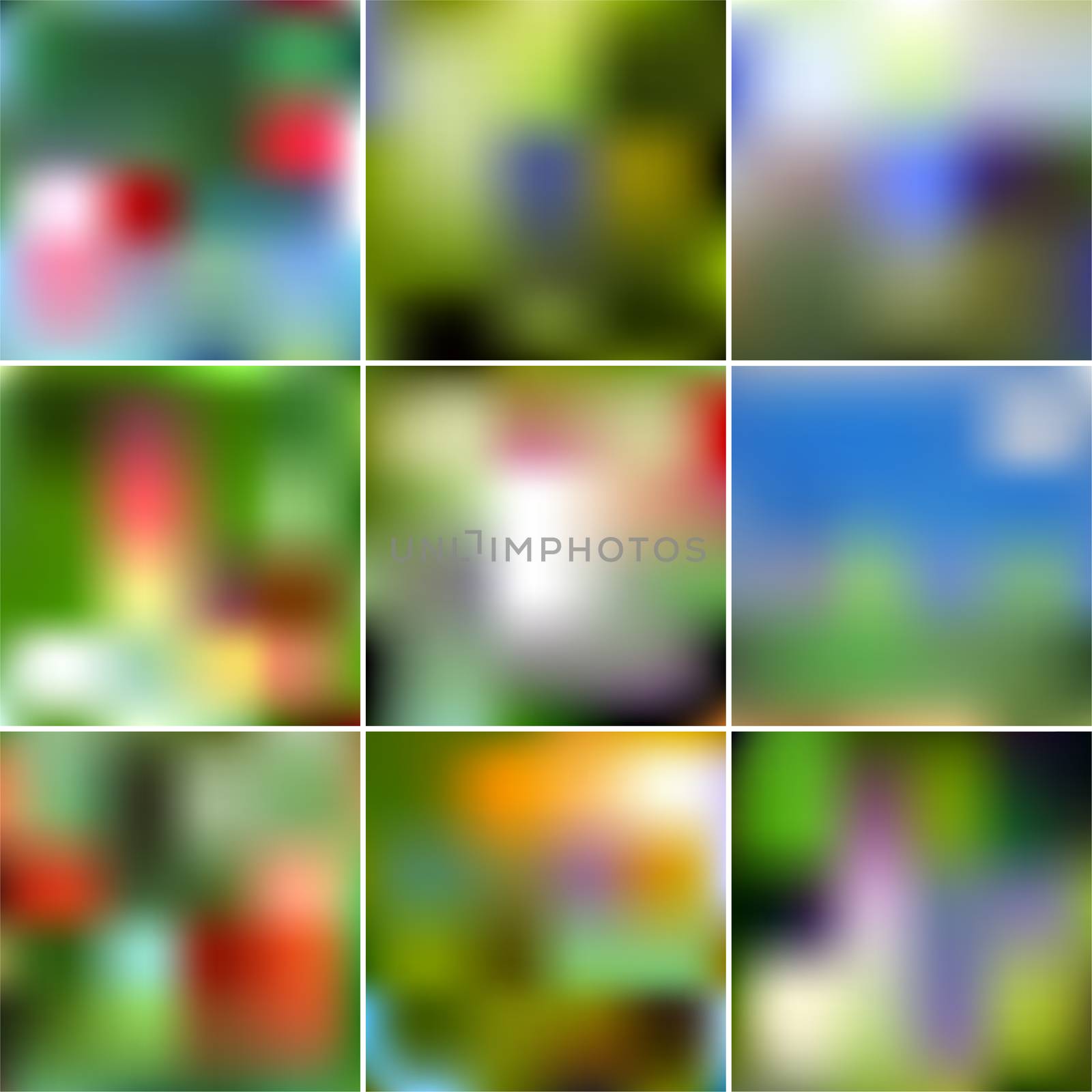 Set of Abstract Creative concept multicolored blurred background. For Web and Mobile Applications, art illustrations template design. Gradient mesh. by Adamchuk