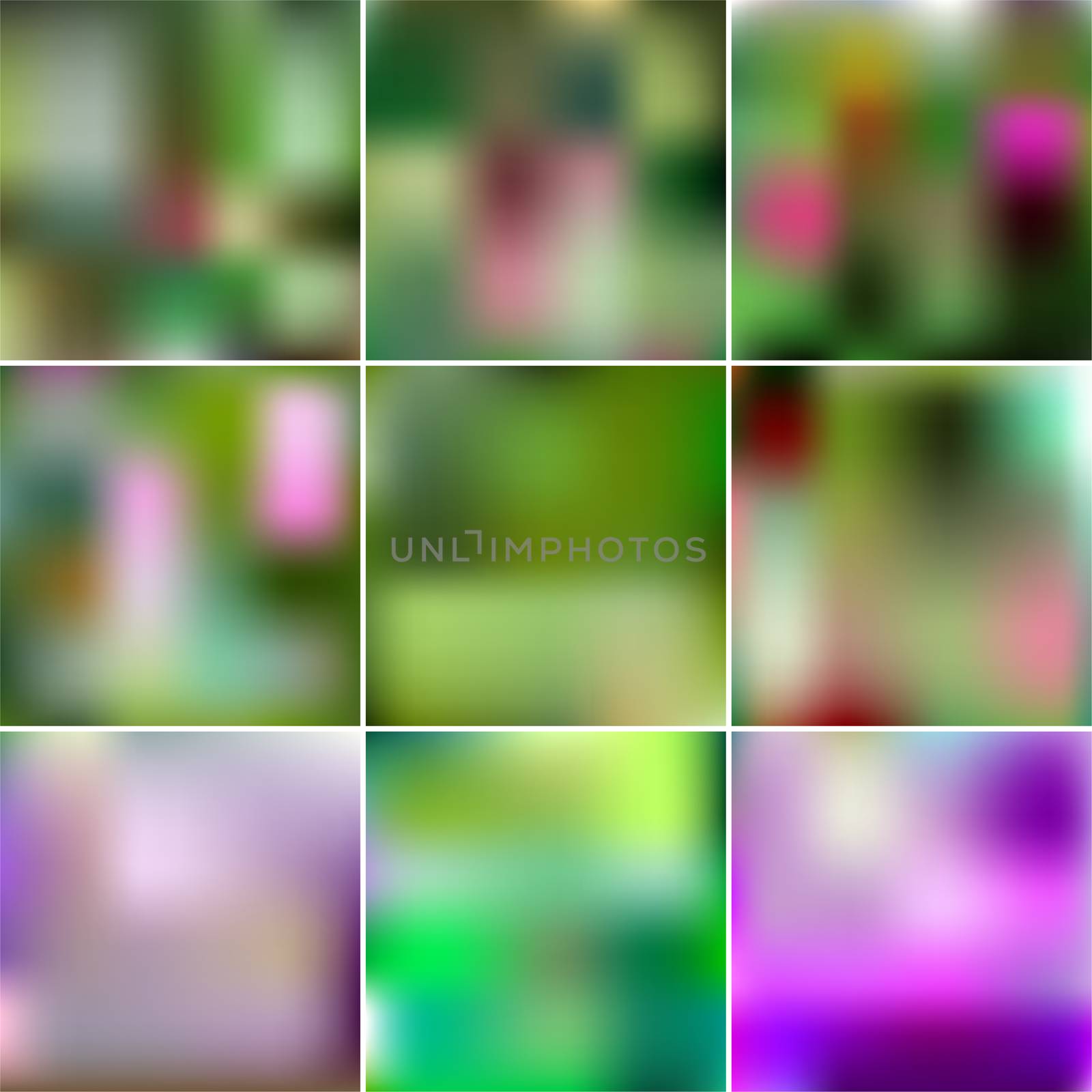 Set of Abstract Creative concept multicolored blurred background. For Web and Mobile Applications, art illustrations template design. Gradient mesh. by Adamchuk