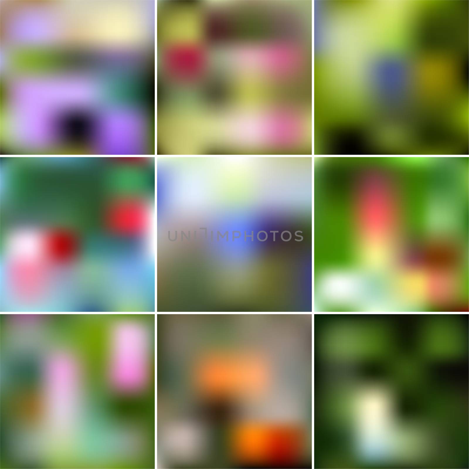 Set of Abstract Creative concept multicolored blurred background. For Web and Mobile Applications, art illustrations template design. Gradient mesh. by Adamchuk