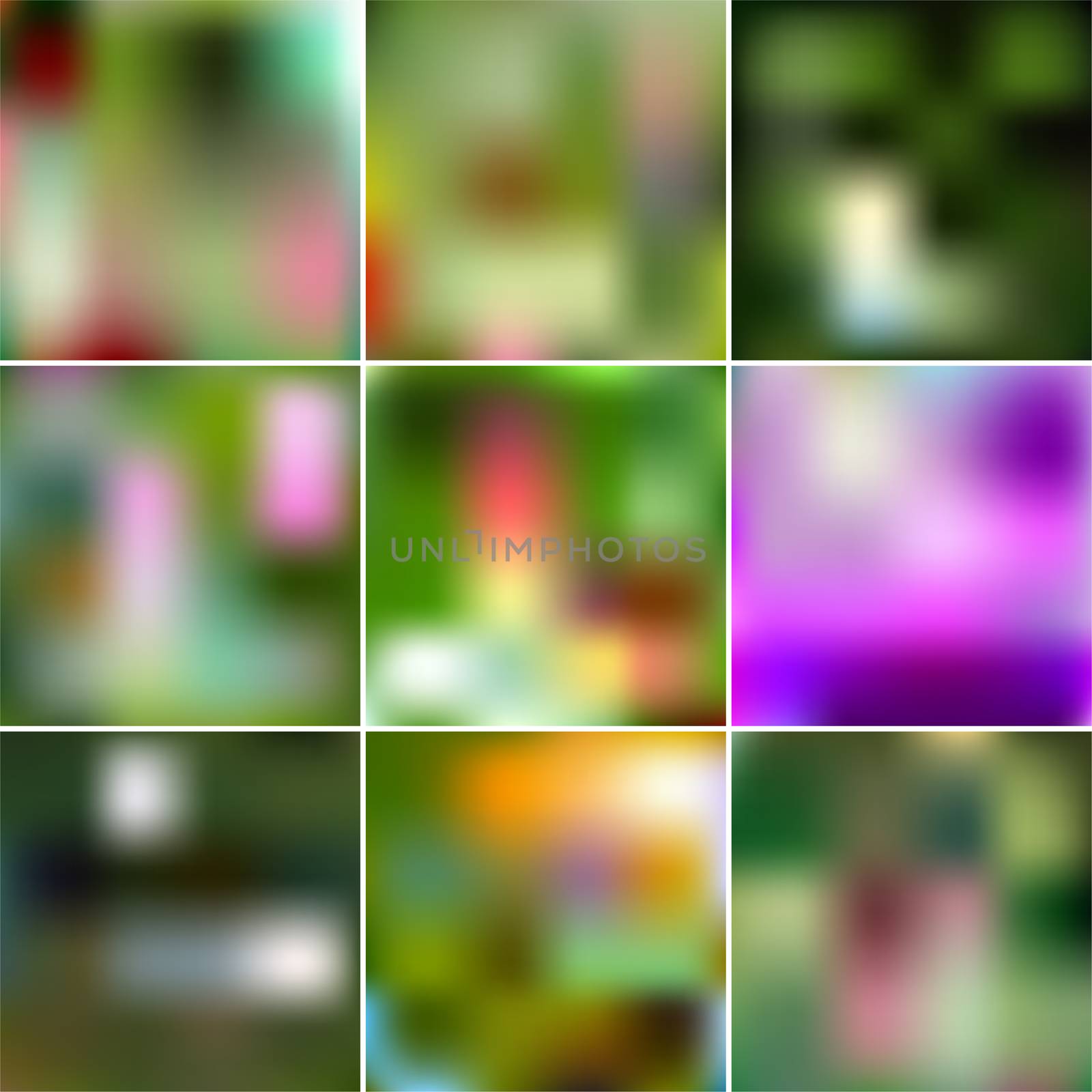 Set of Abstract Creative concept multicolored blurred background. For Web and Mobile Applications, art illustrations template design. Gradient mesh. illustration