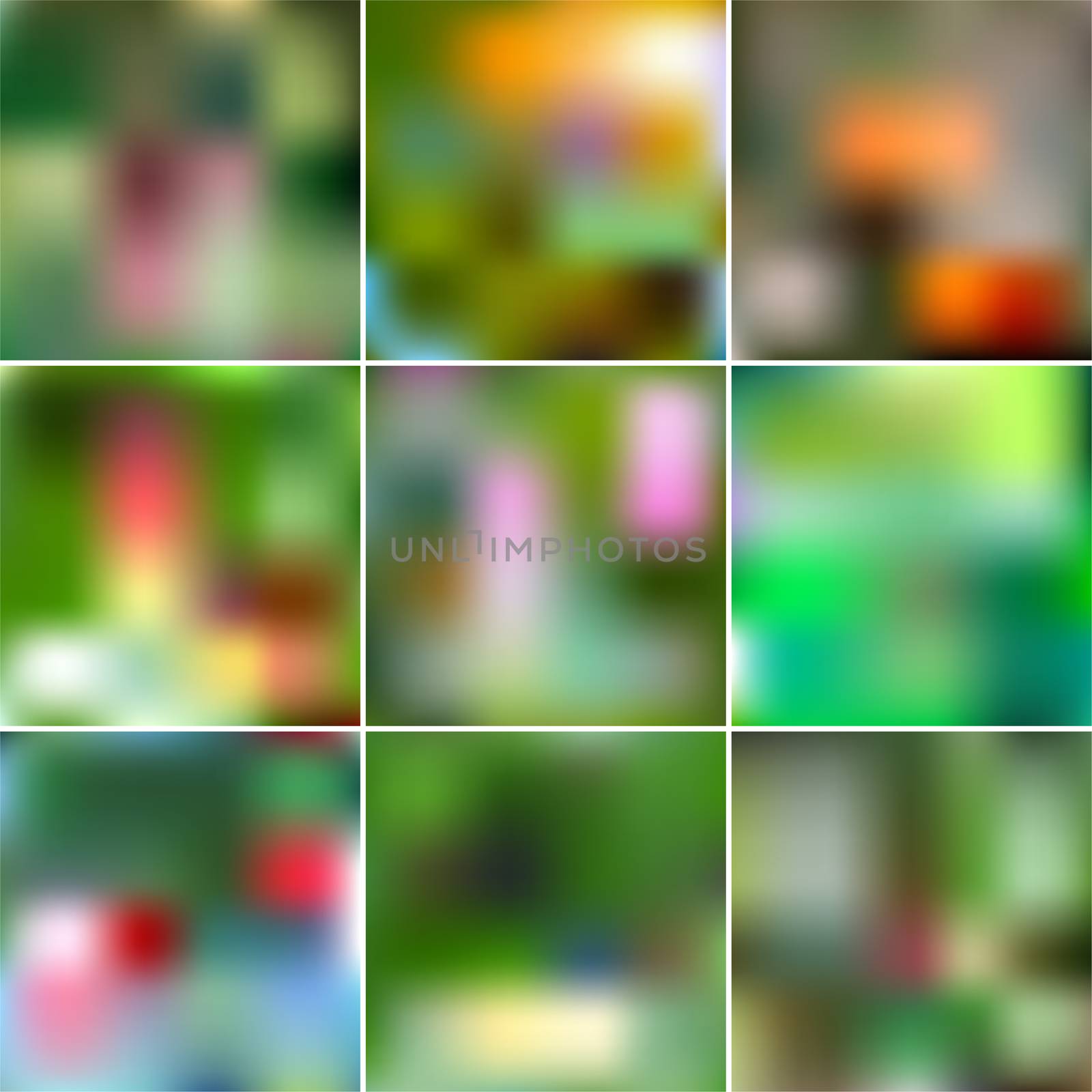 Set of Abstract Creative concept multicolored blurred background. For Web and Mobile Applications, art illustrations template design. Gradient mesh. by Adamchuk