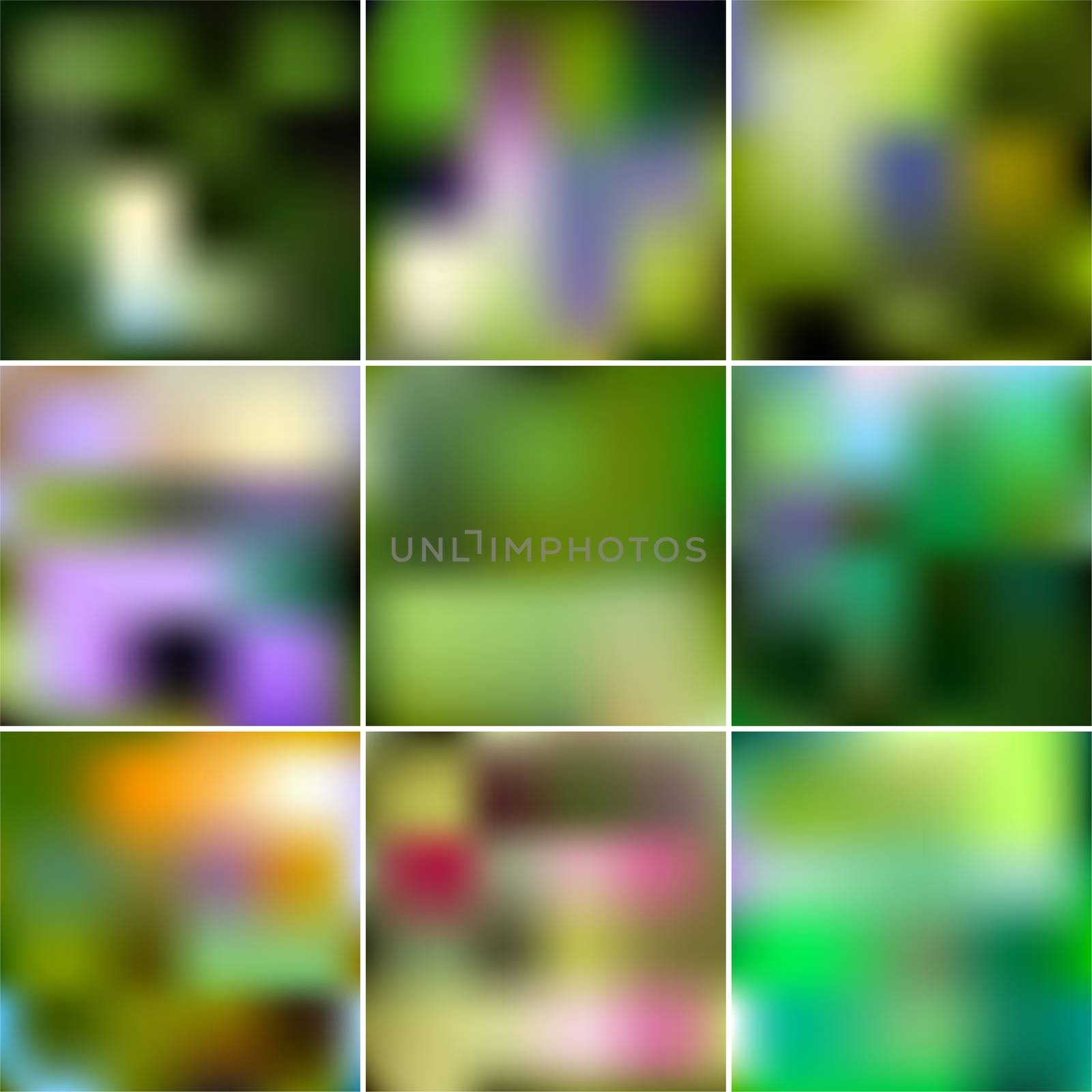 Set of Abstract Creative concept multicolored blurred background. For Web and Mobile Applications, art illustrations template design. Gradient mesh. by Adamchuk