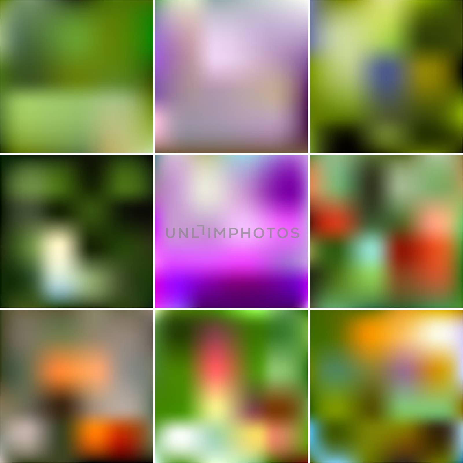 Set of Abstract Creative concept multicolored blurred background. For Web and Mobile Applications, art illustrations template design. Gradient mesh. by Adamchuk