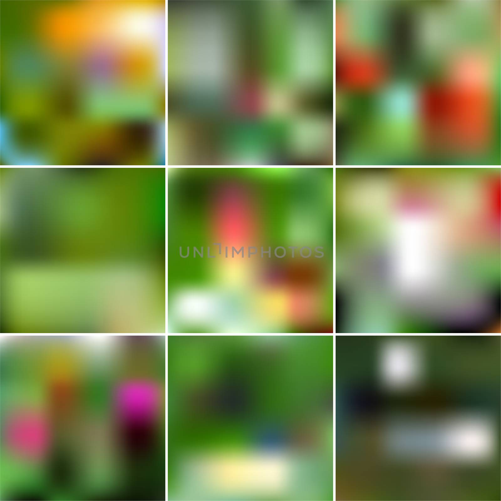 Set of Abstract Creative concept multicolored blurred background. For Web and Mobile Applications, art illustrations template design. Gradient mesh. by Adamchuk