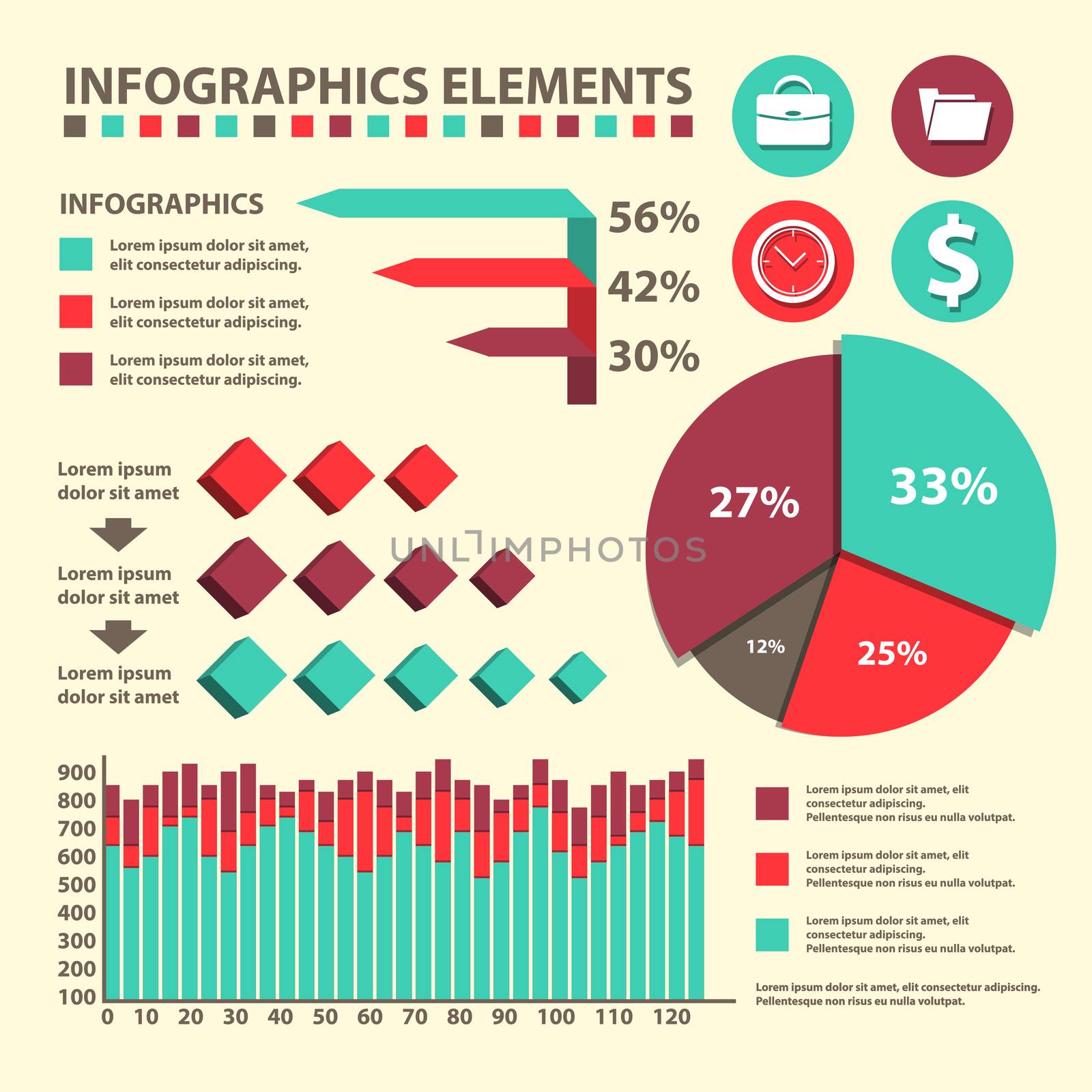 Business Infographics circle origami style. can be used for workflow layout, banner, diagram, number options, step up options web design. by Adamchuk