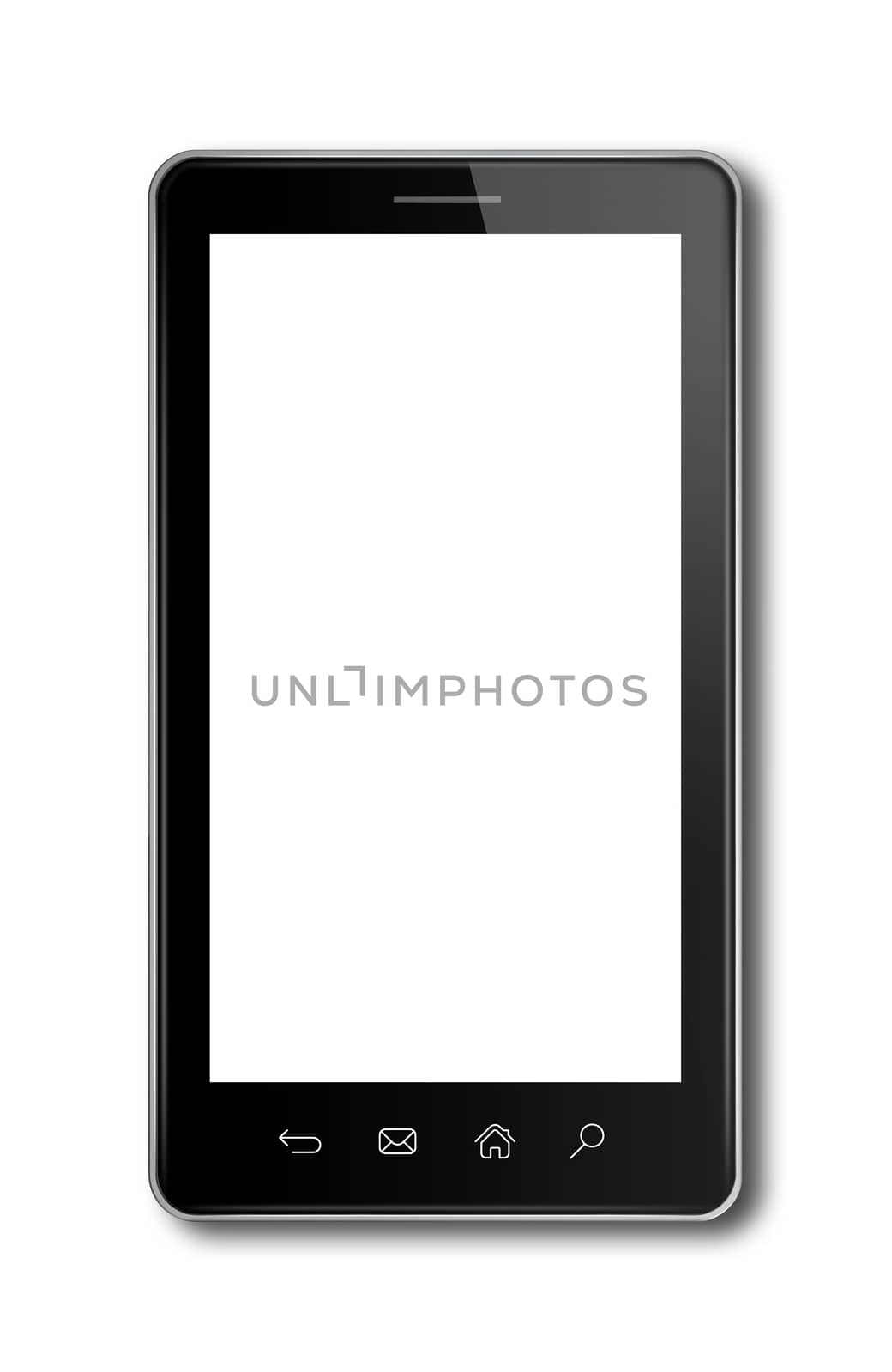 smartphone, digital tablet pc template isolated on white by daboost