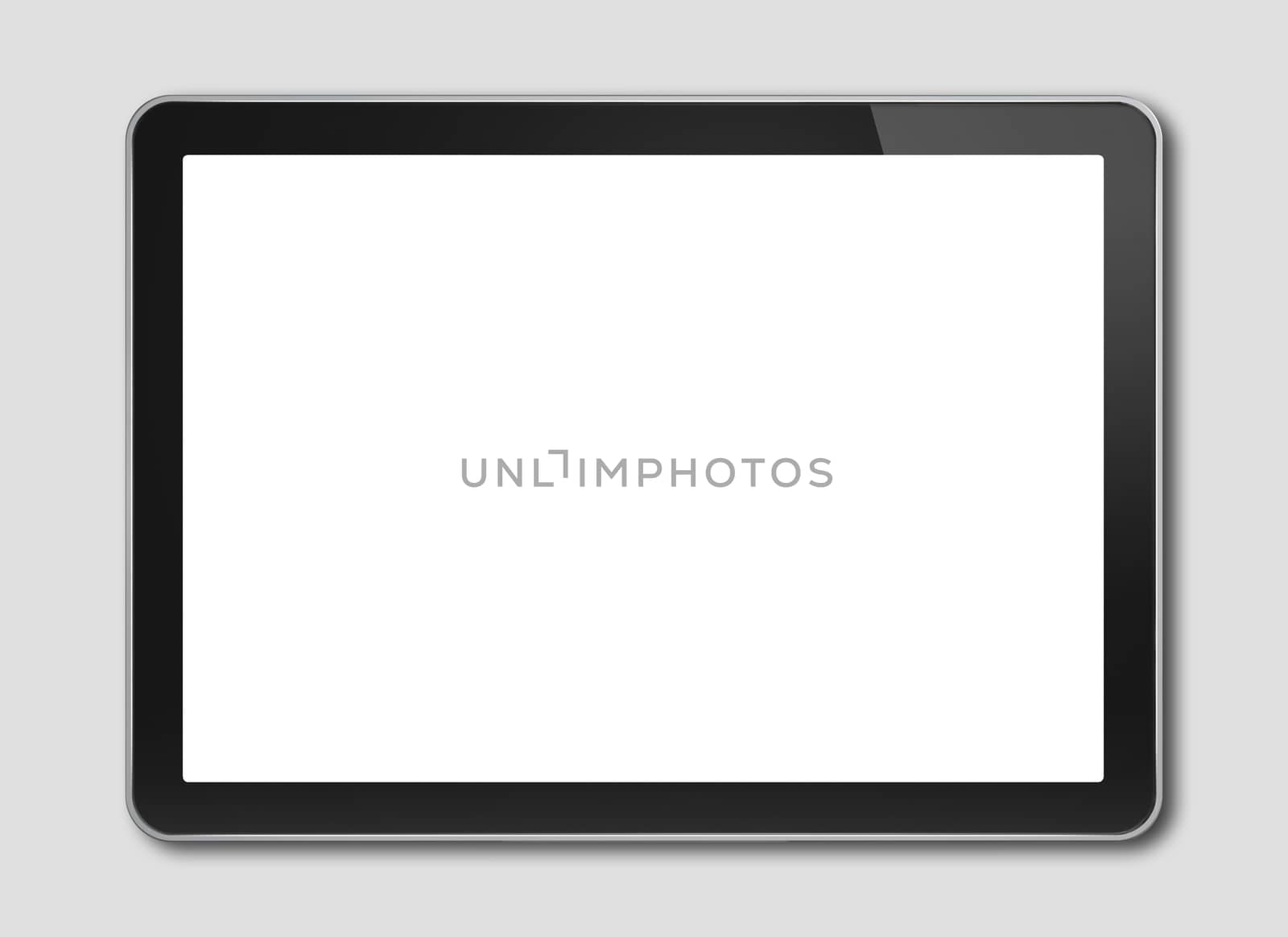 Digital tablet pc, smartphone template isolated on grey by daboost