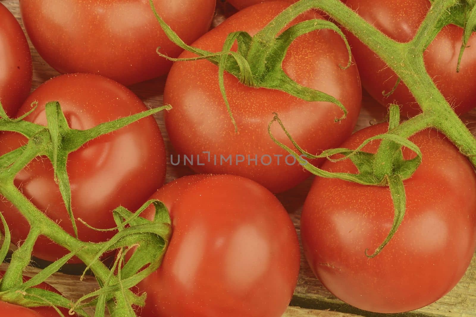 Fresh cherry tomatoes on rustic wooden white background. White background. Close-up.