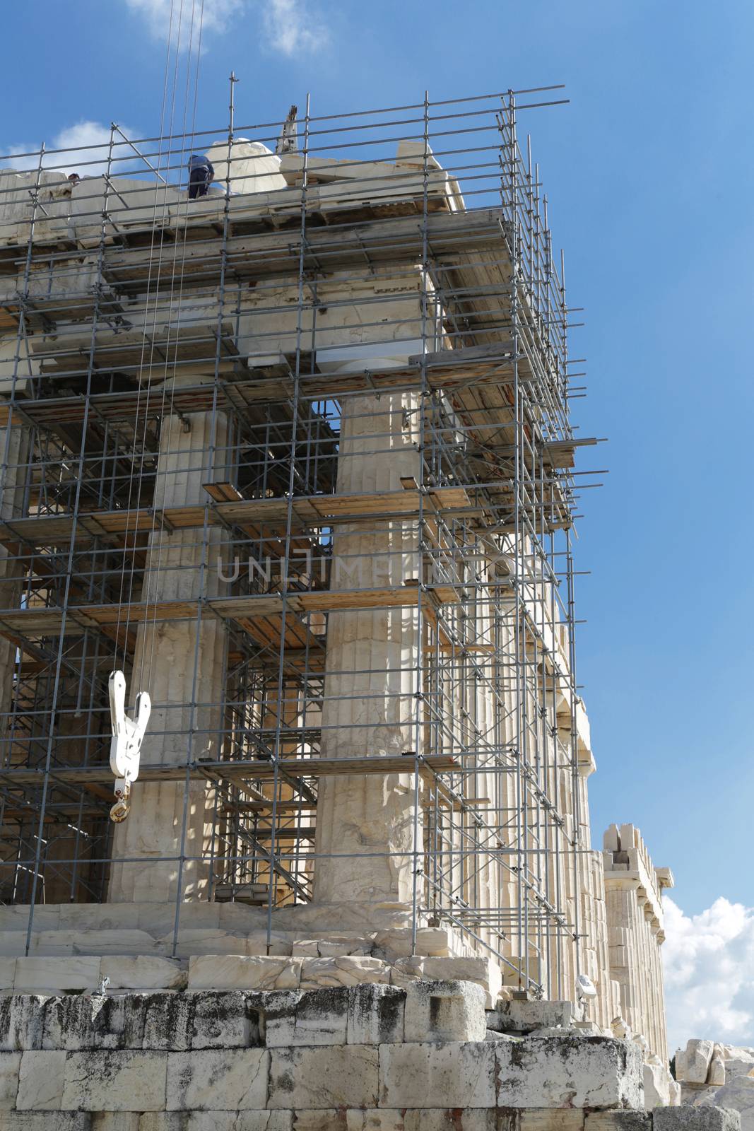 The Parthenon at the Acropolis in Athens, Greece