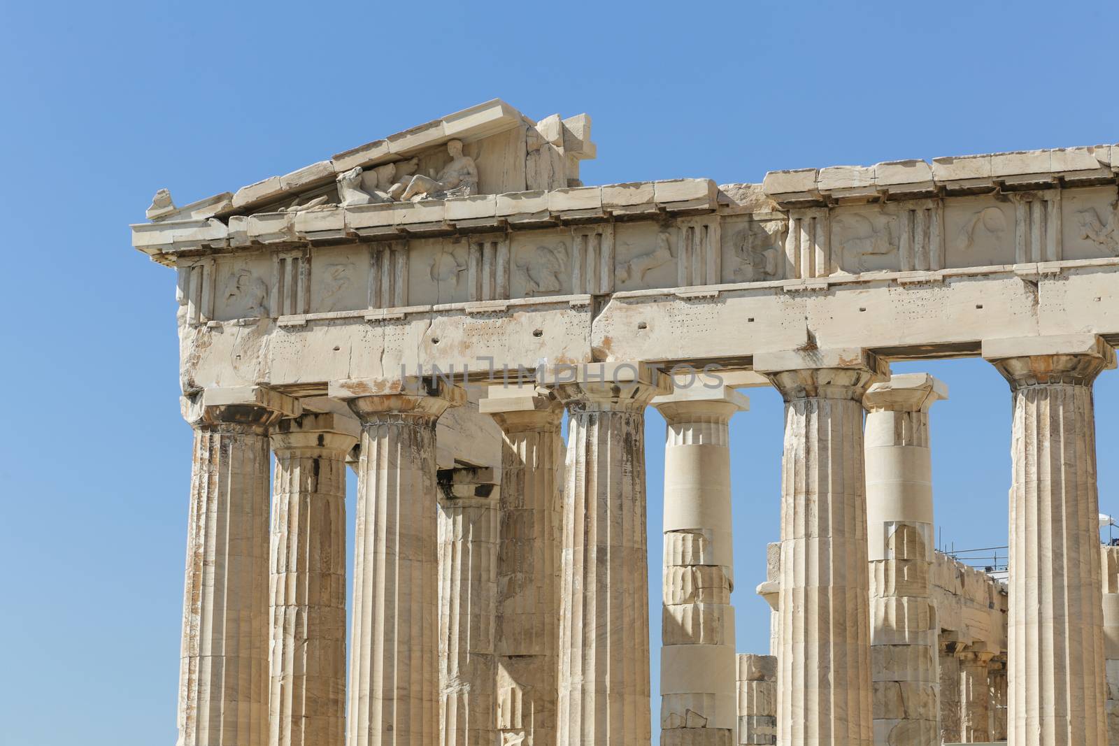 The Parthenon at the Acropolis in Athens, Greece