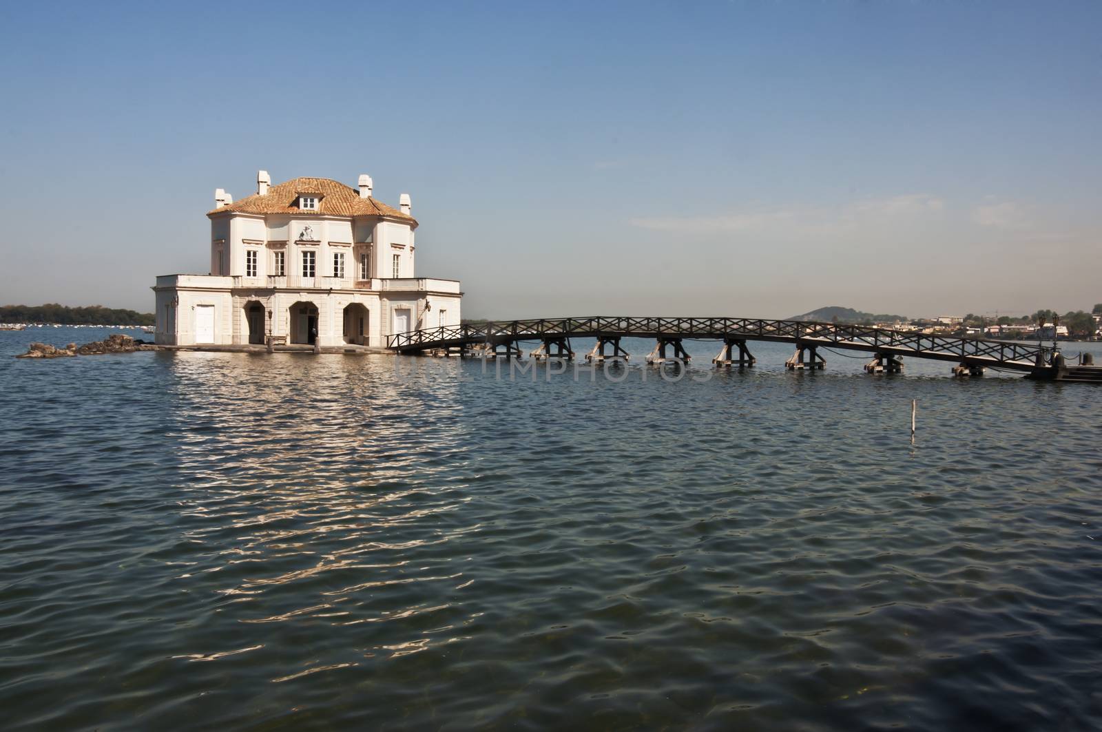 royal hunting house on the Fusaro Lake, Naples, Italy