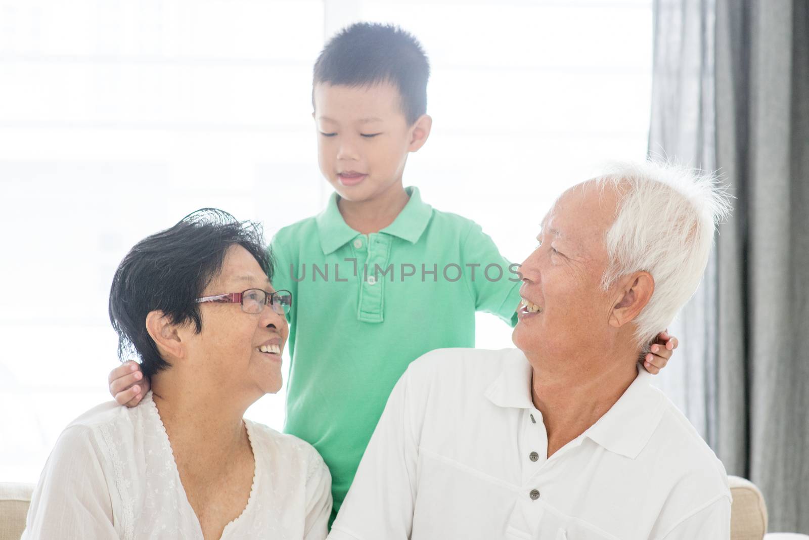 Happy grandparents and grandchild by szefei