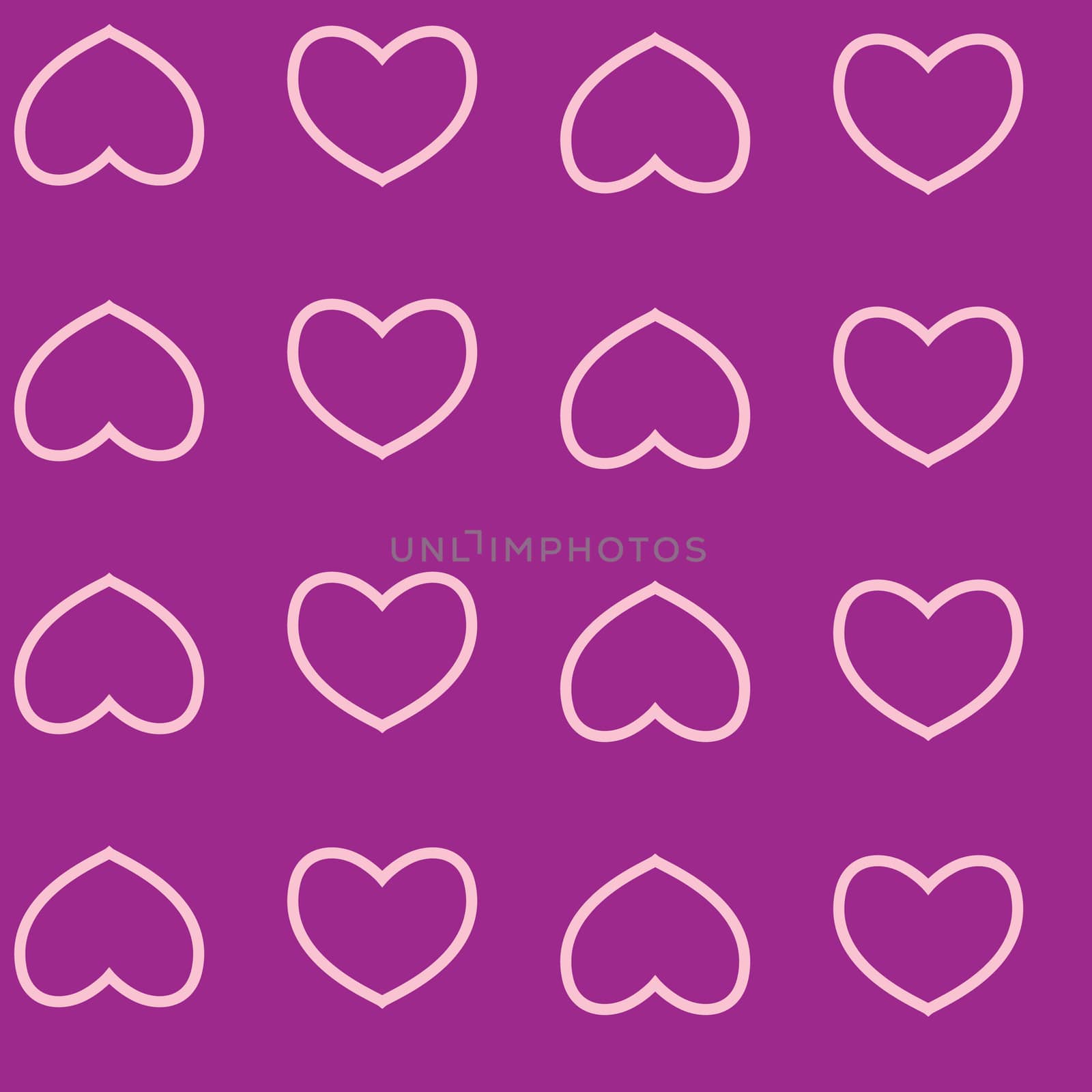  seamless pattern with nice hearts on background.