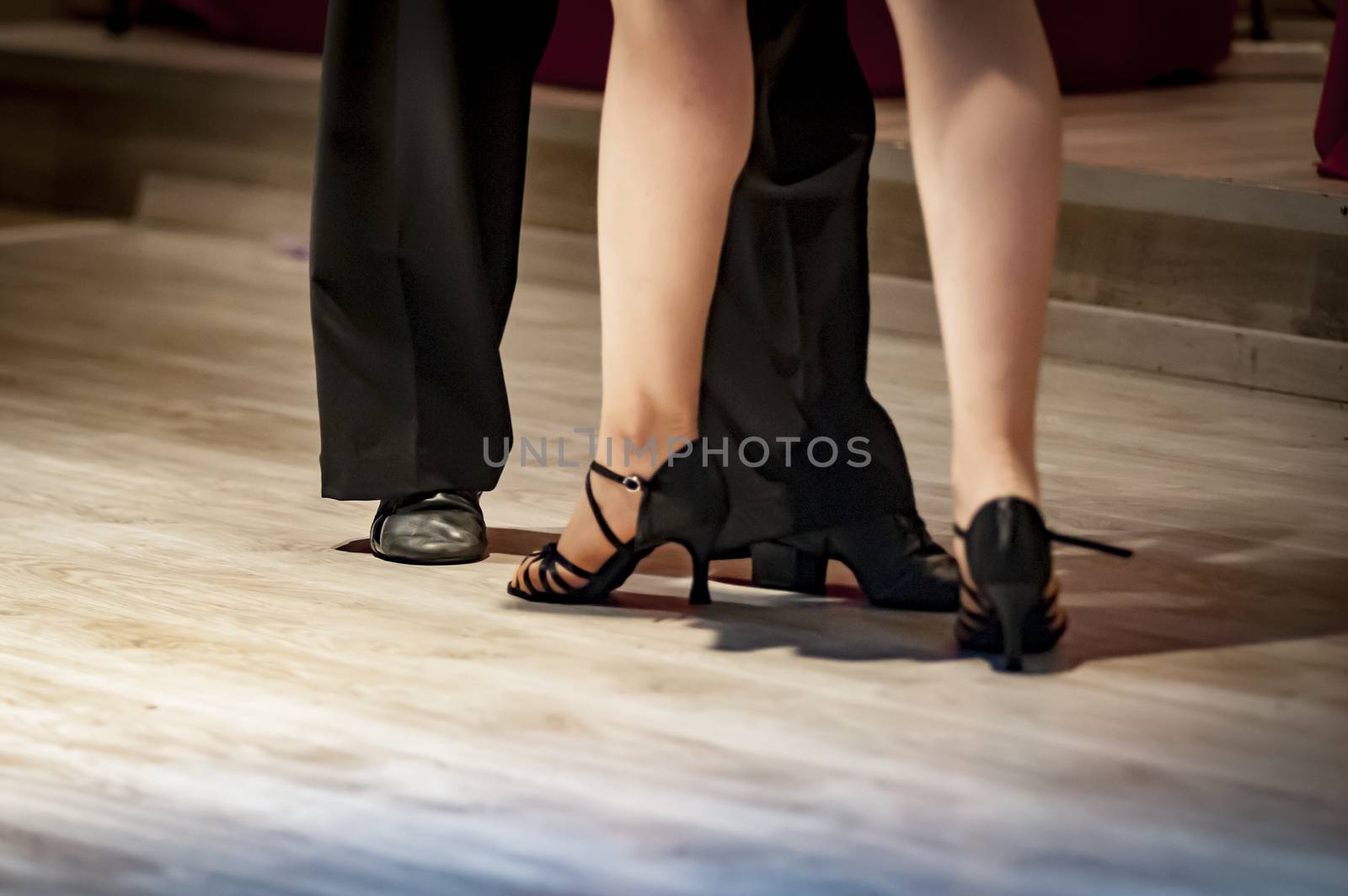 young couple dancing latin by vangelis