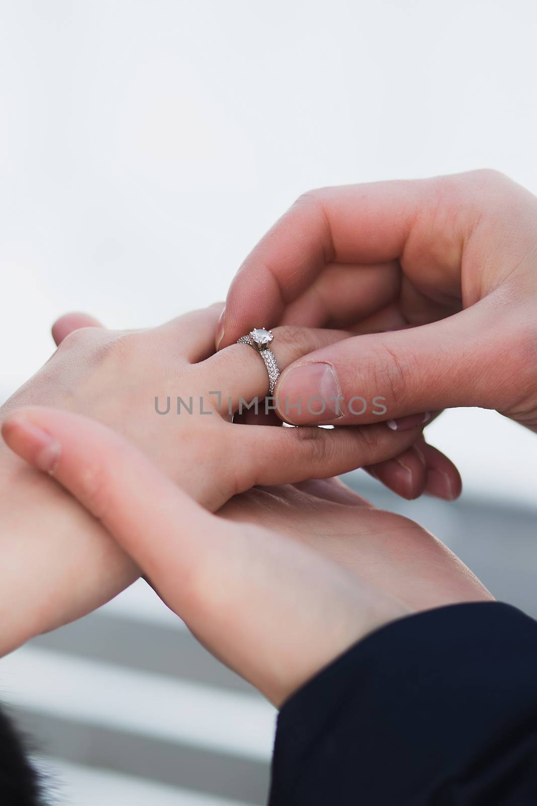 A man makes a proposal to a future spouse.