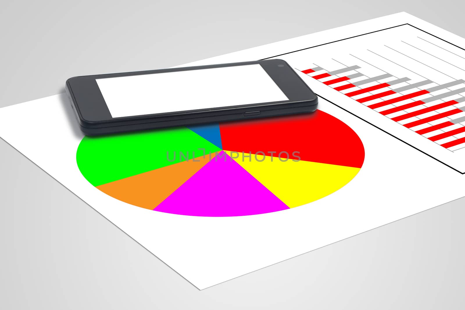 Smartphone on a sheet of digraphs and statistics