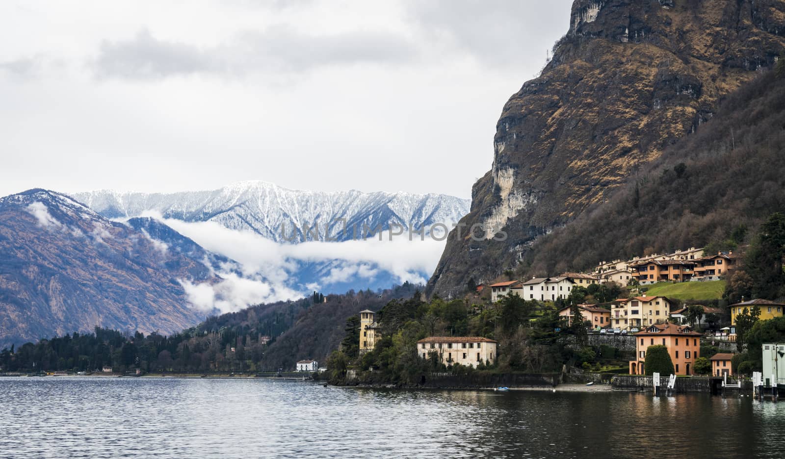 Mennagio, Lake Como, Italy in spring time.