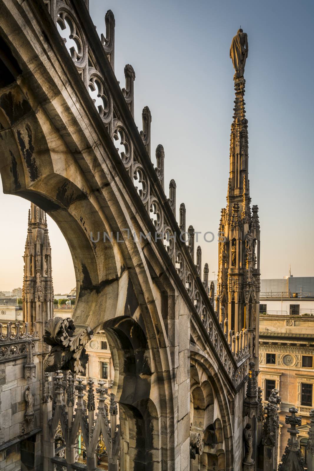 Gothic Structure of Duomo Di Milano, Italy.