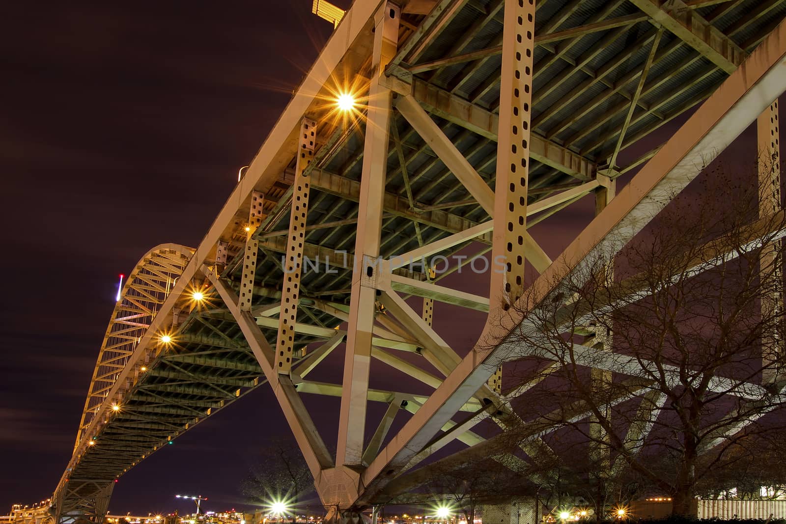 Under the Fremont Bridge at Night by Davidgn